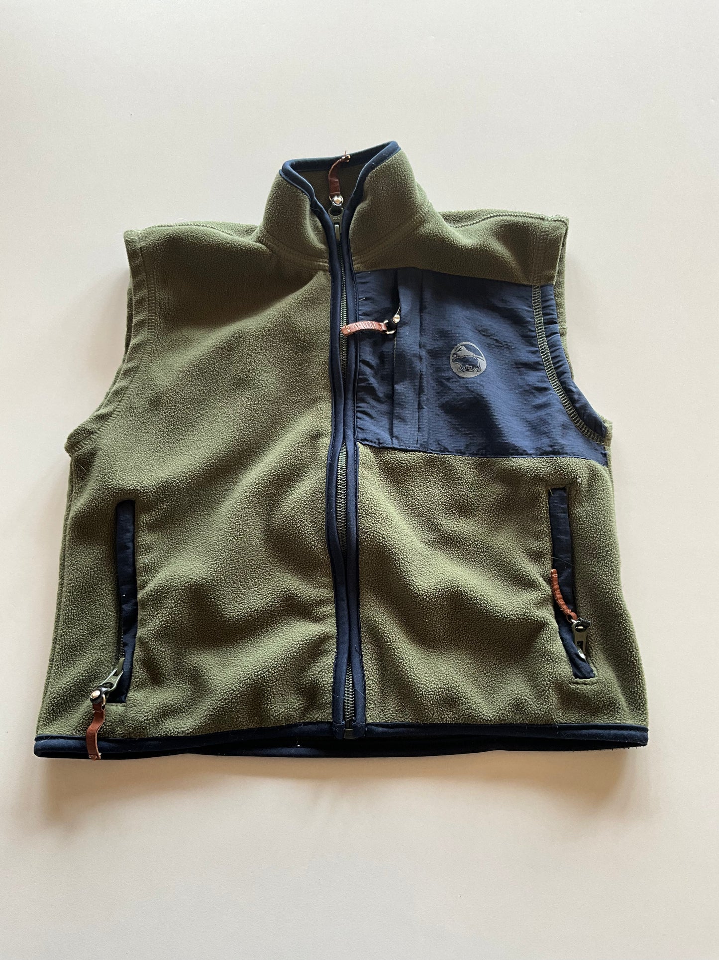 Olive Fleece Vest