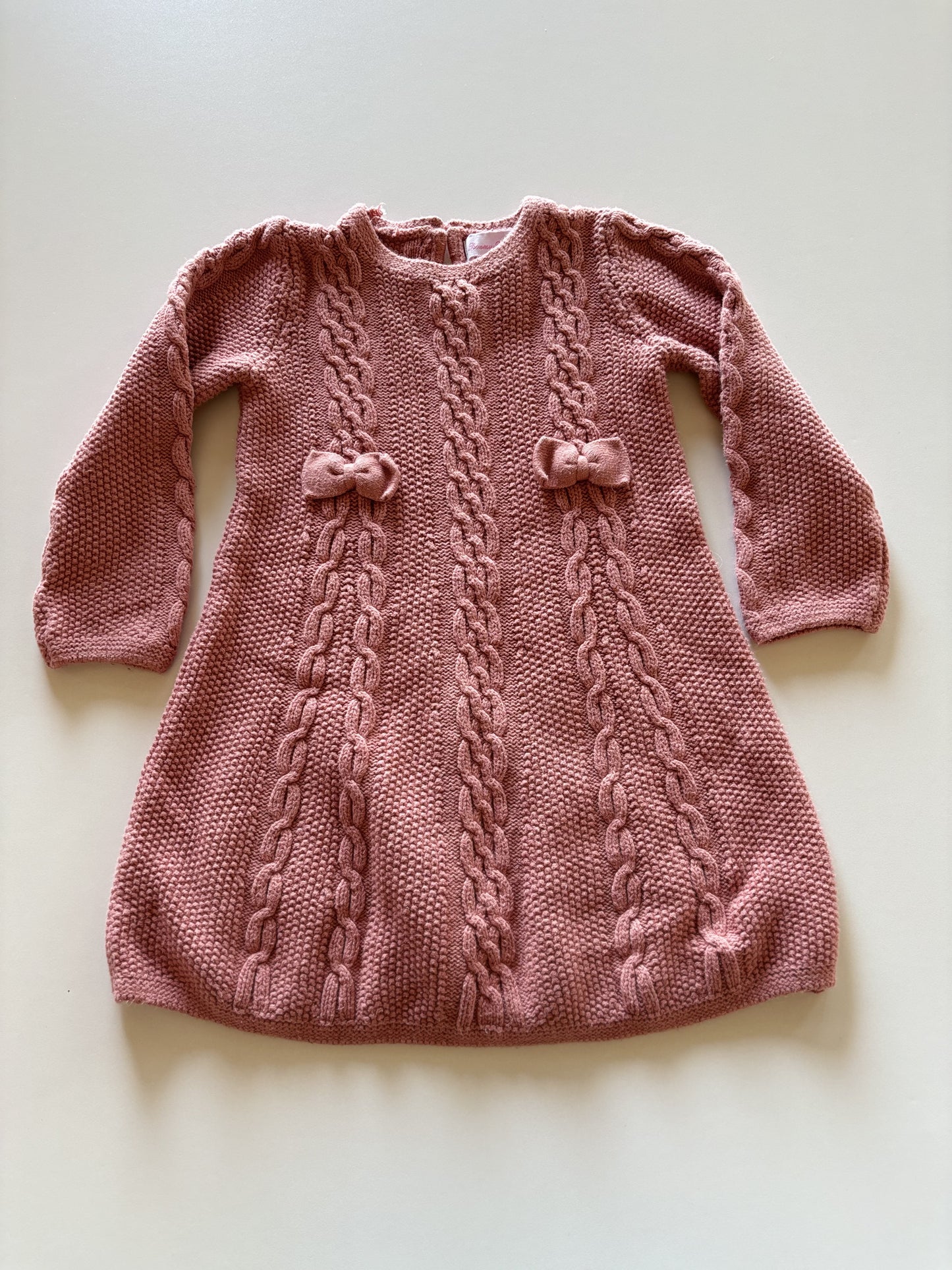 Dusty Rose Knit Dress