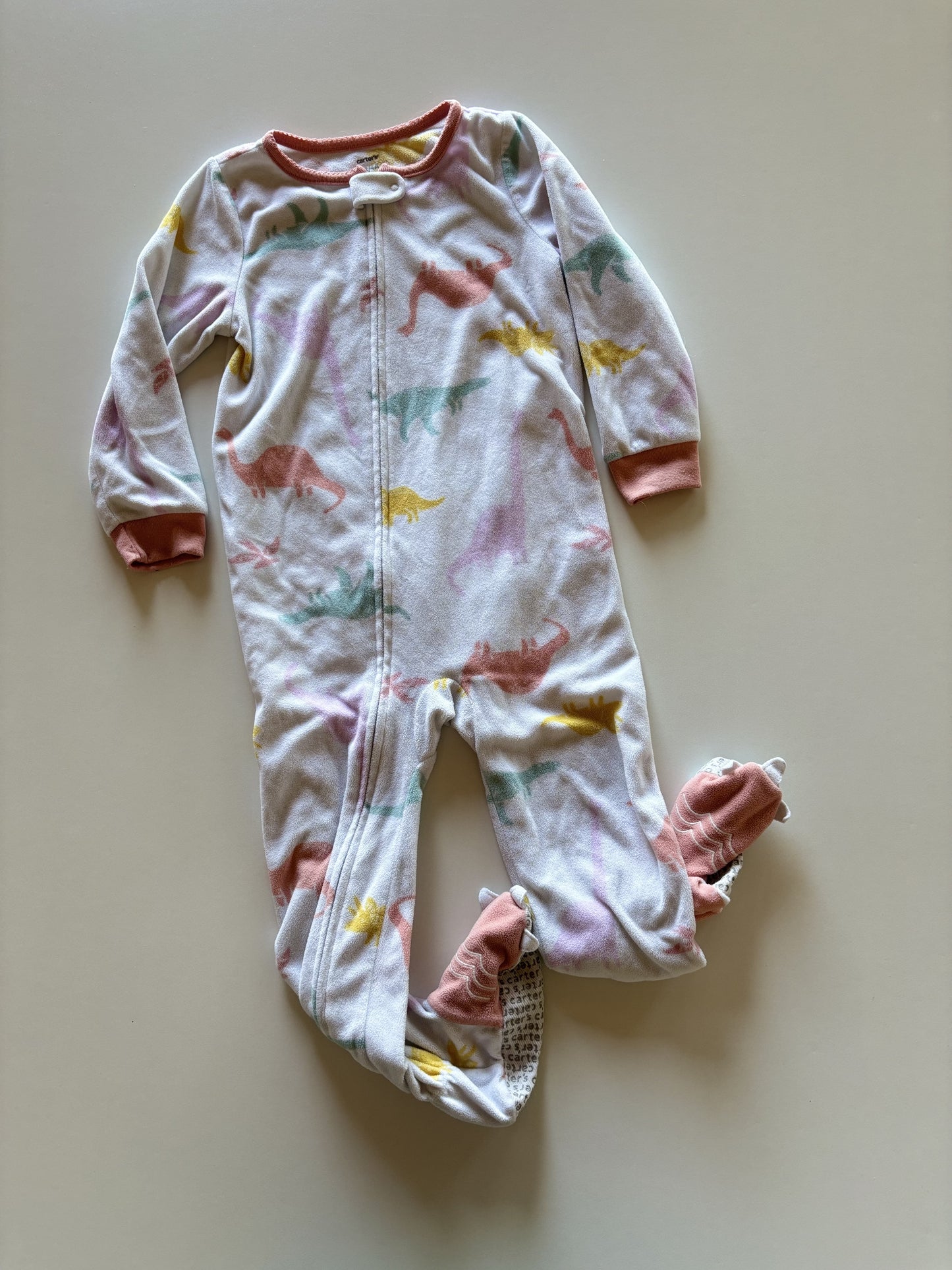 Fleece Pastel Dino Sleeper