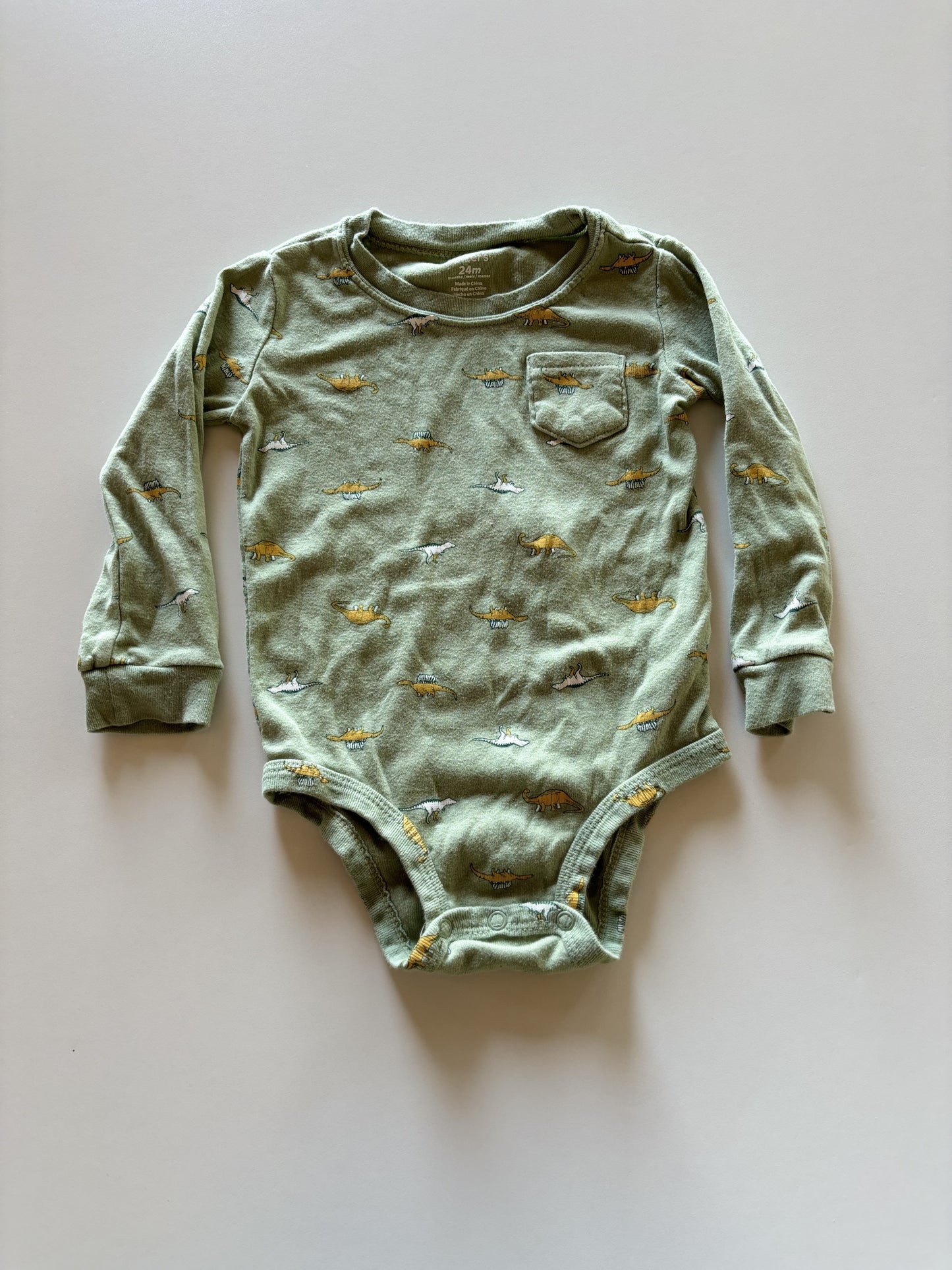 Green Dino Onesie
