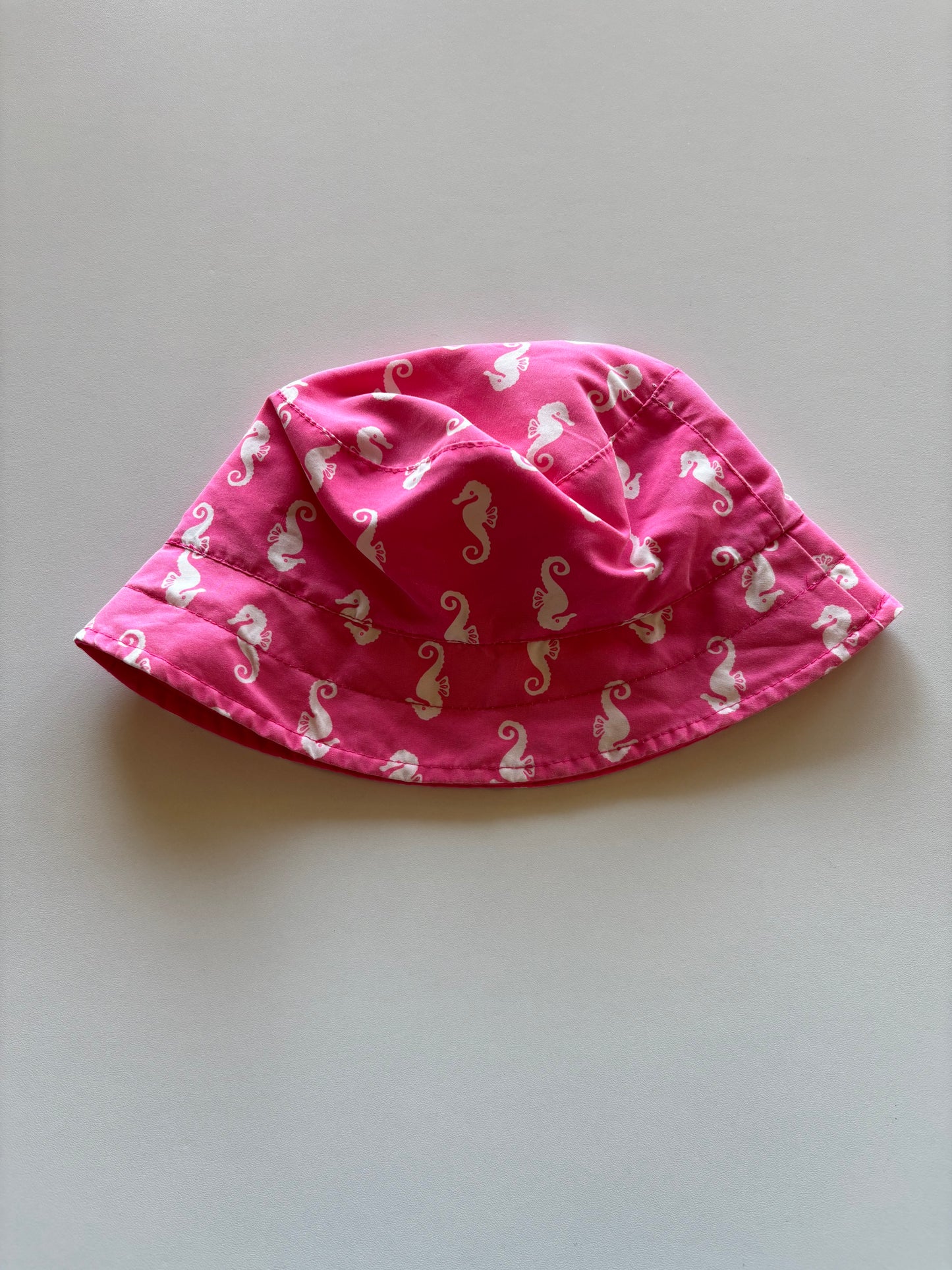 Pink Seahorse Reversible Bucket Hat