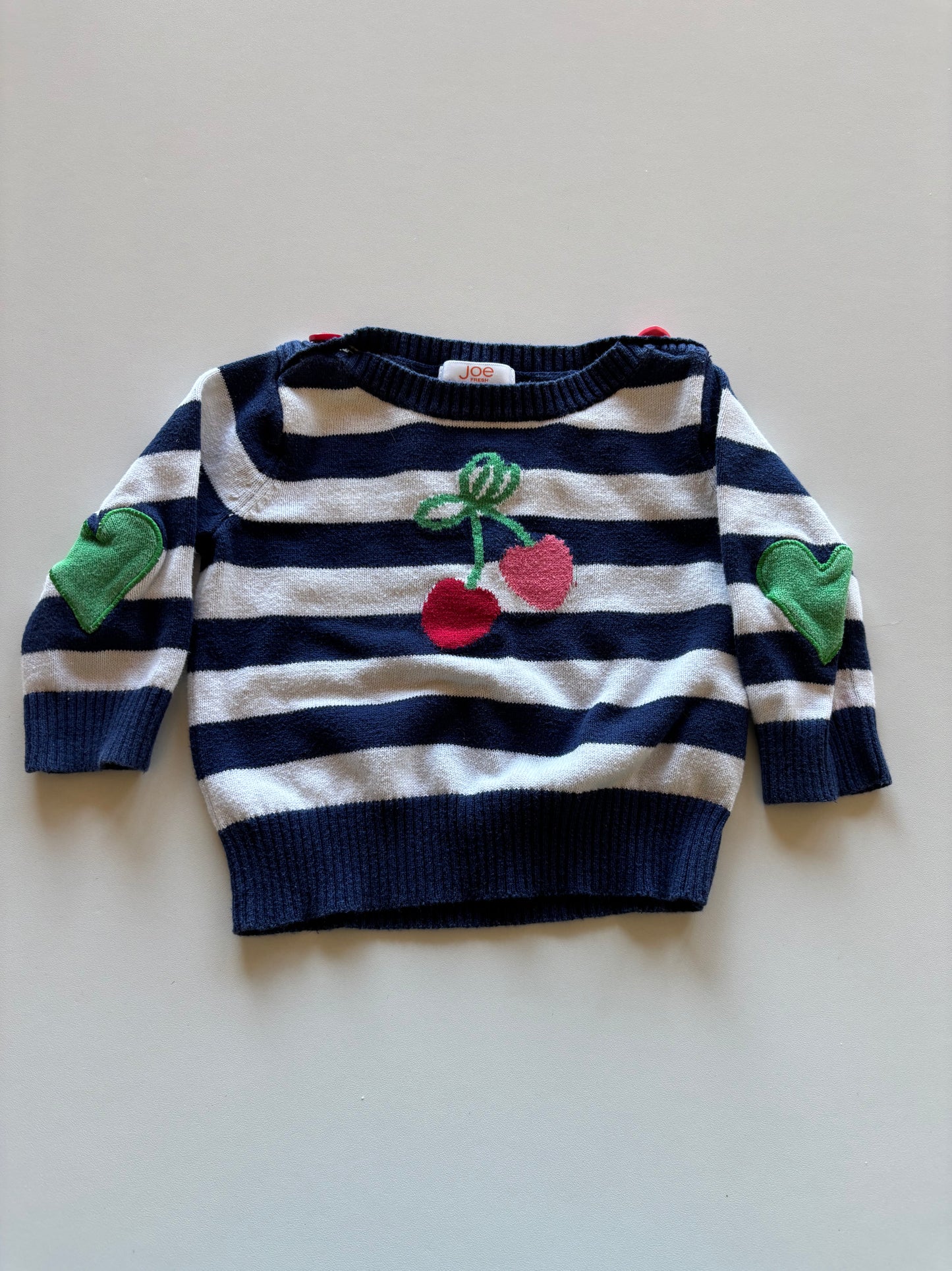 Striped Cherry Sweater