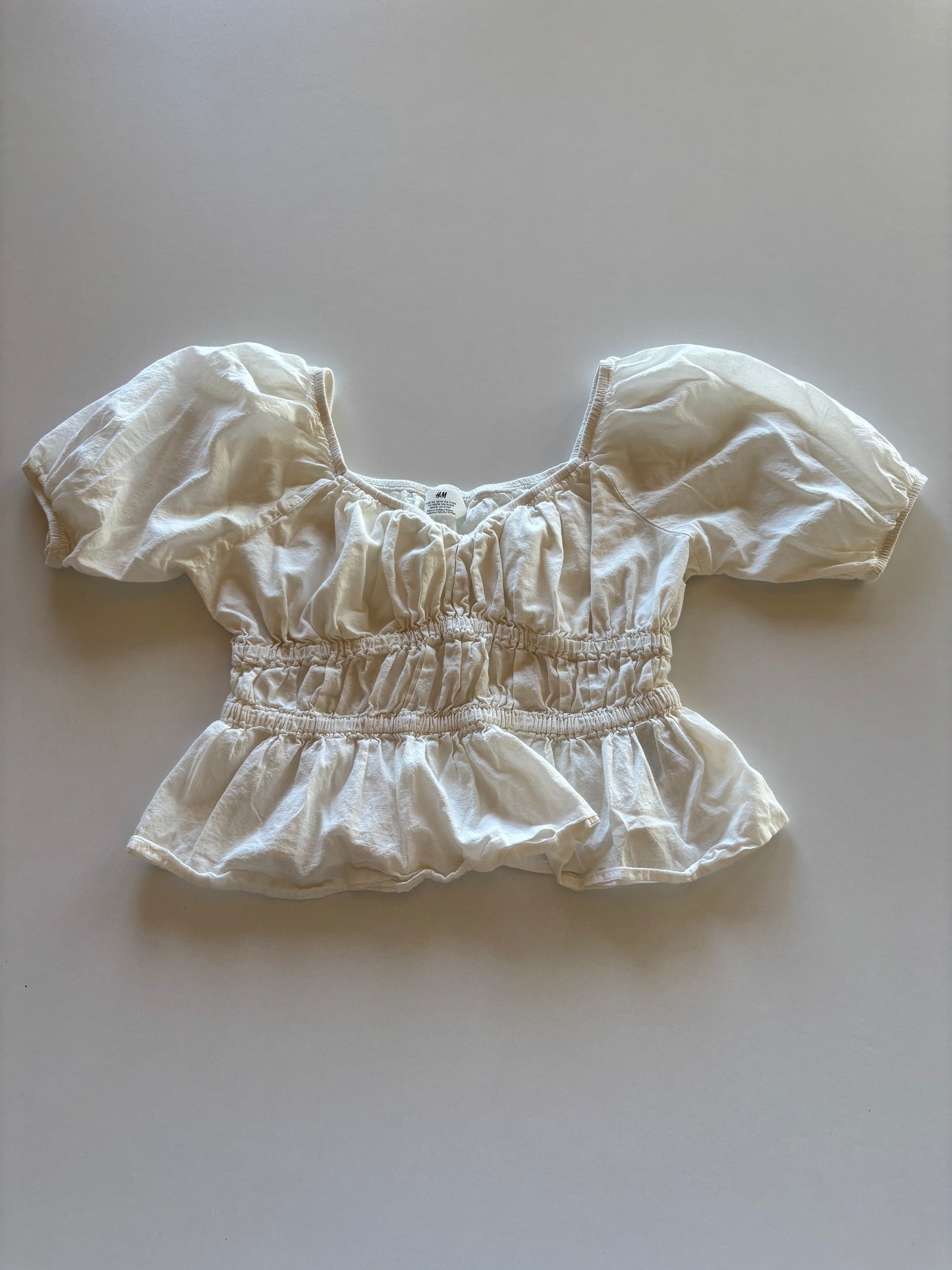 White Peasant Top