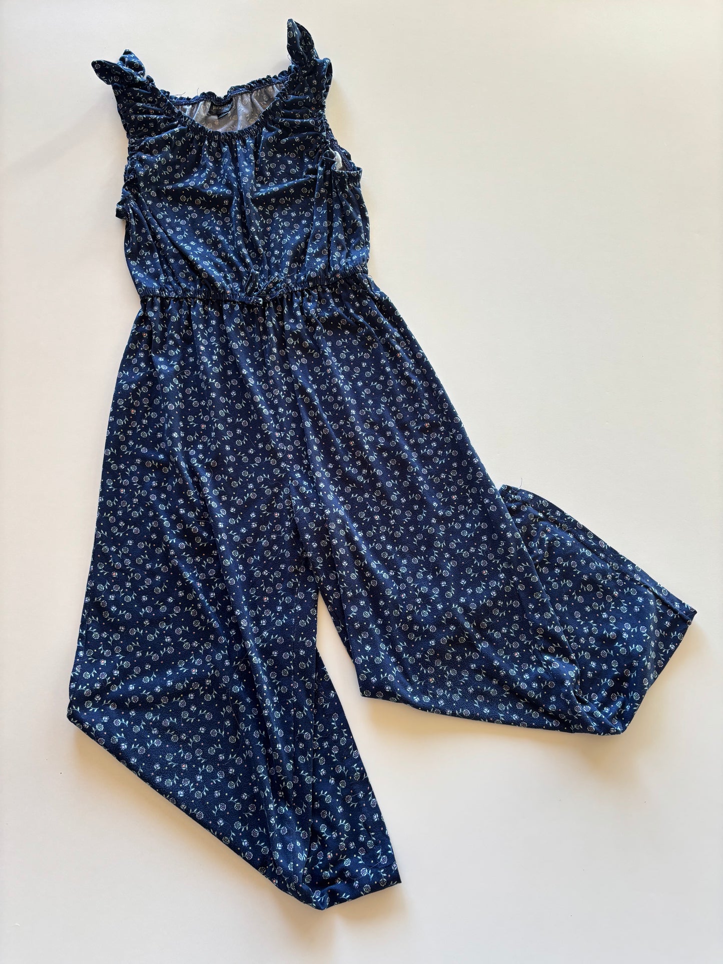 Blue Floral Romper
