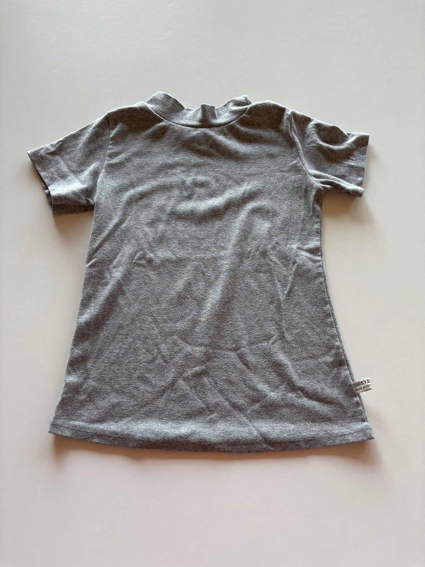 Grey High Neck Tee