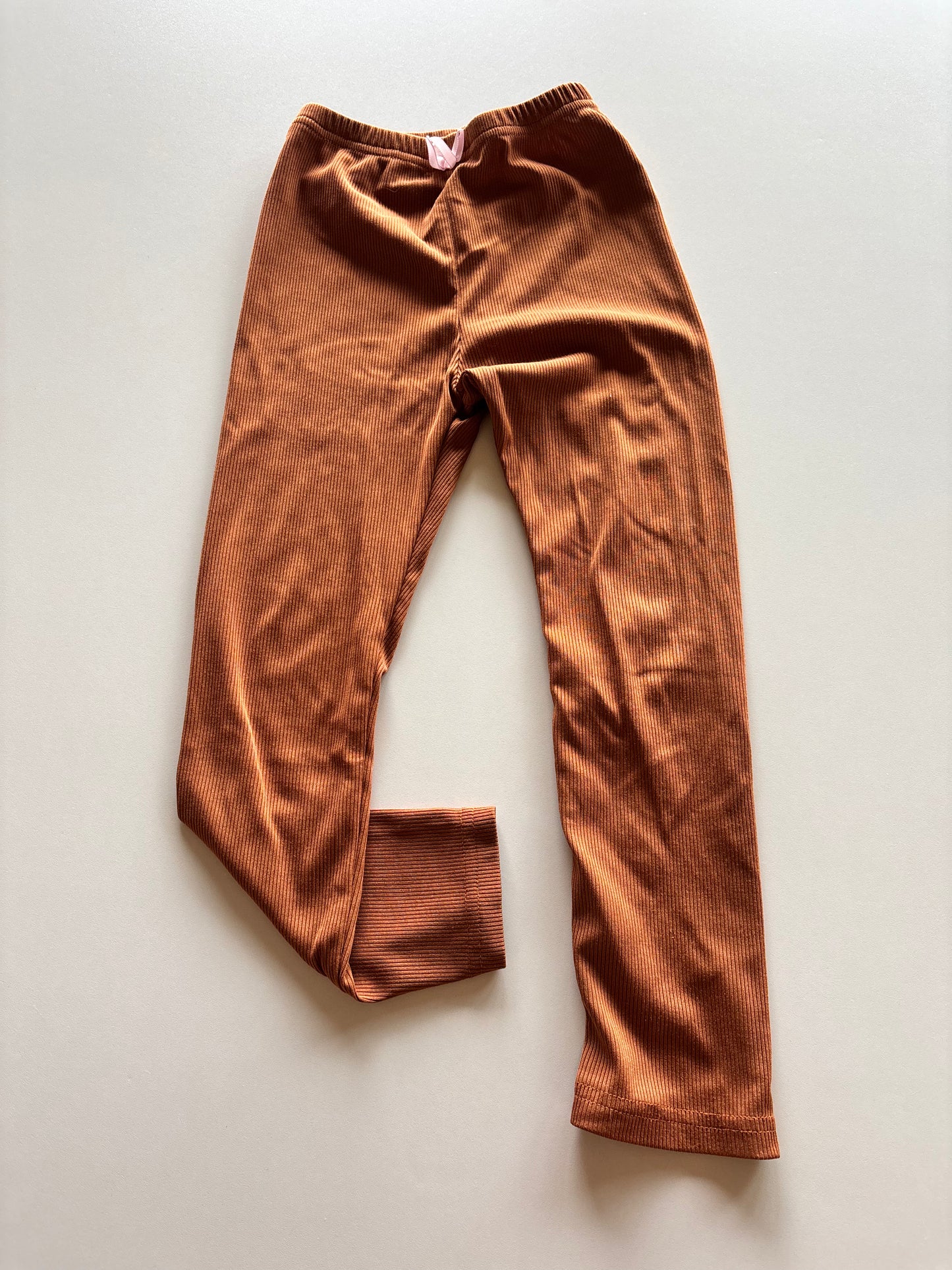 Copper Ribbed Leggings