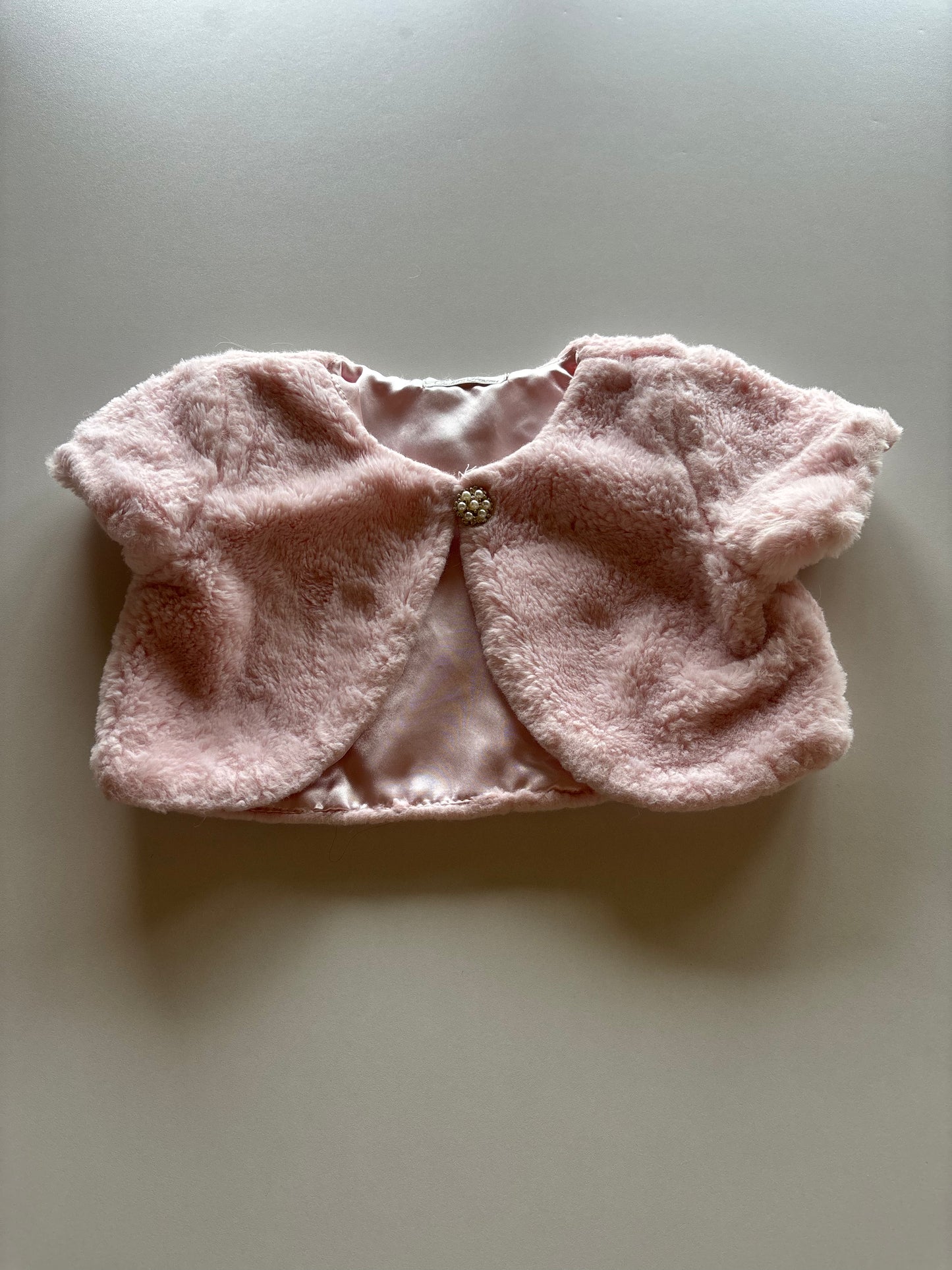 Pink Furry Cardigan