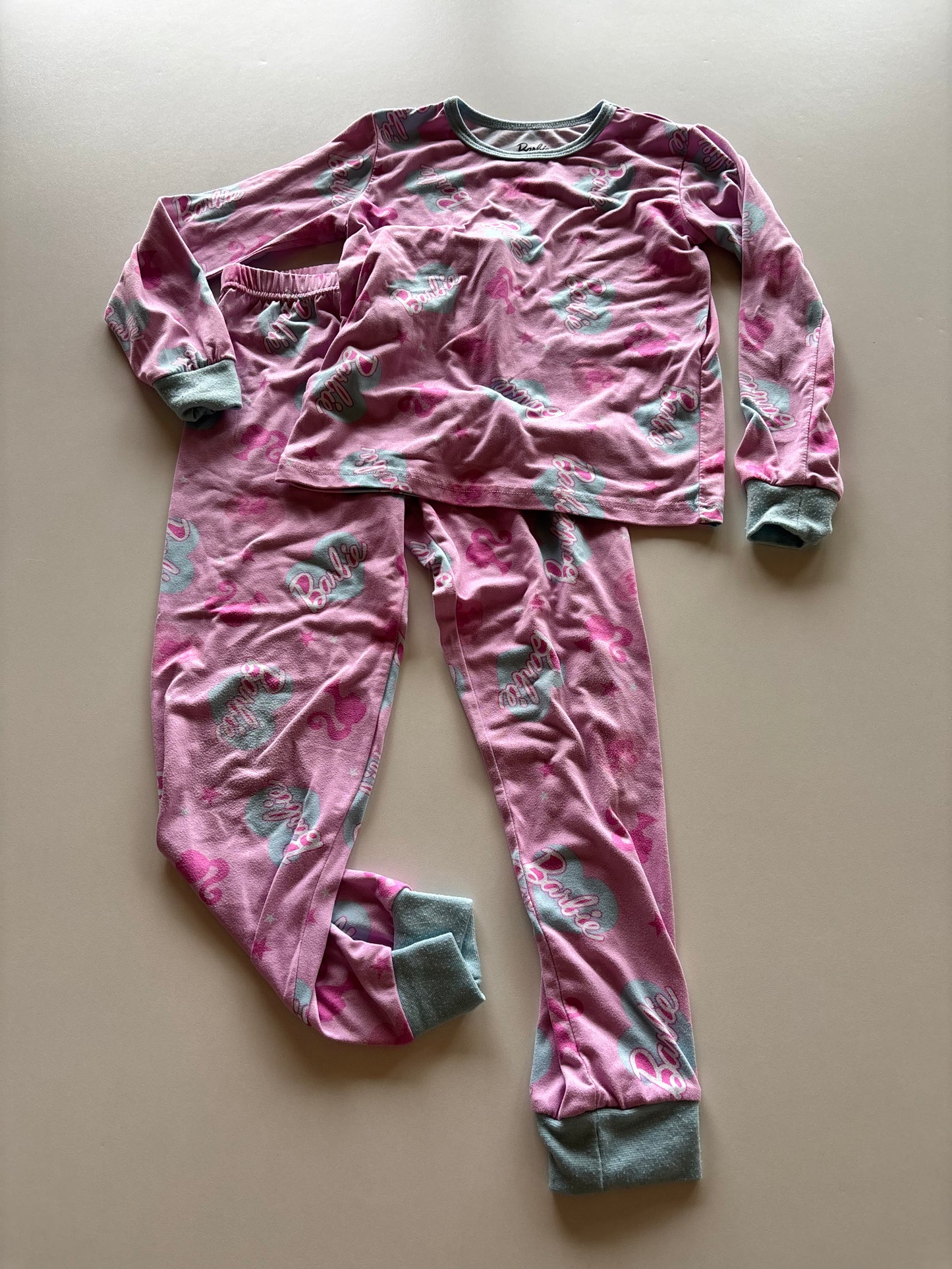 2pc Pink Barbie Pajamas
