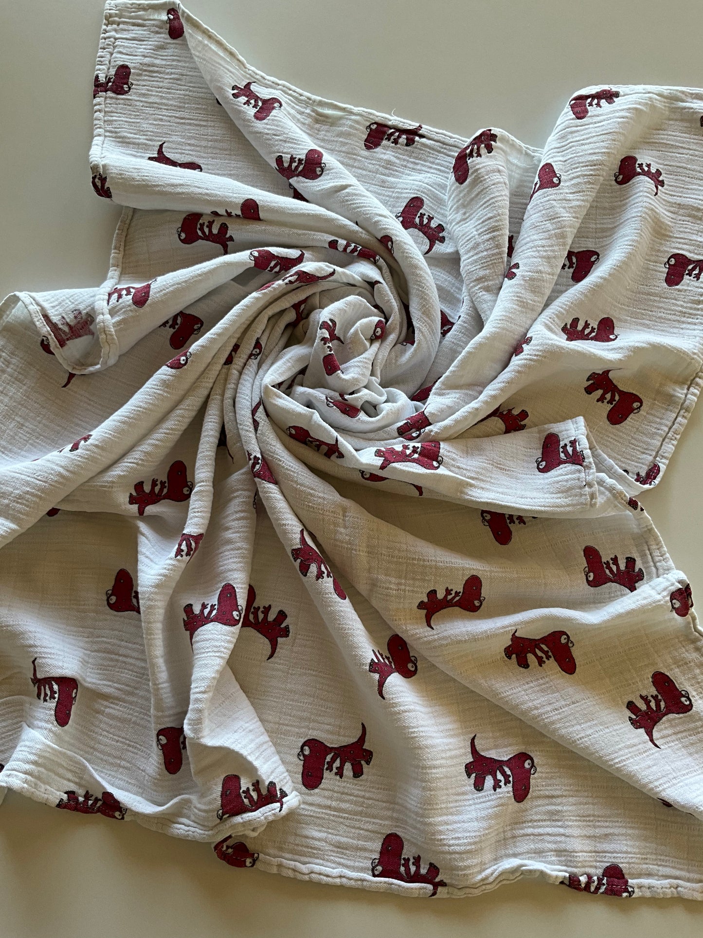 Dinosaur Muslin Blanket