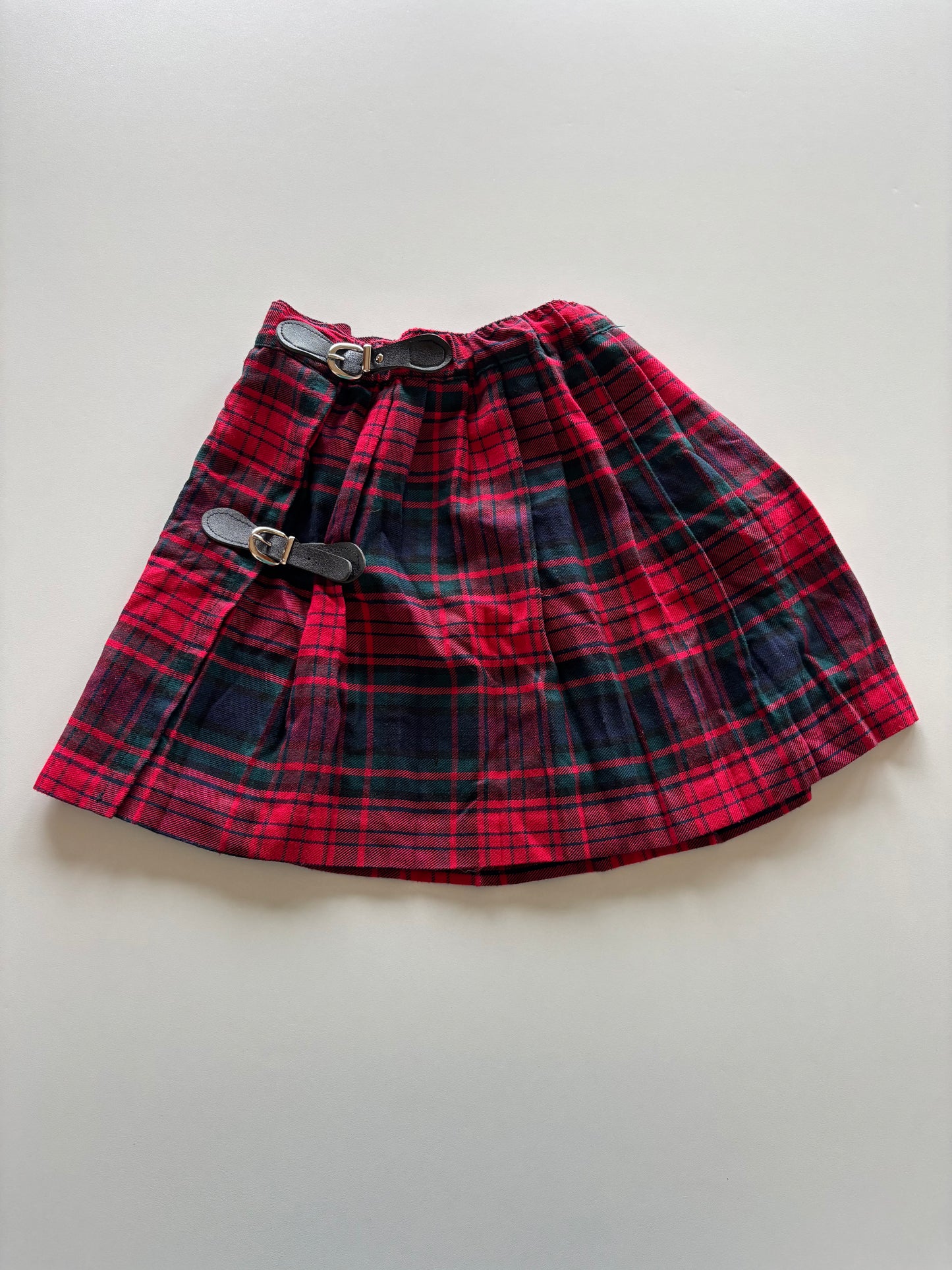 Red Plaid Skirt