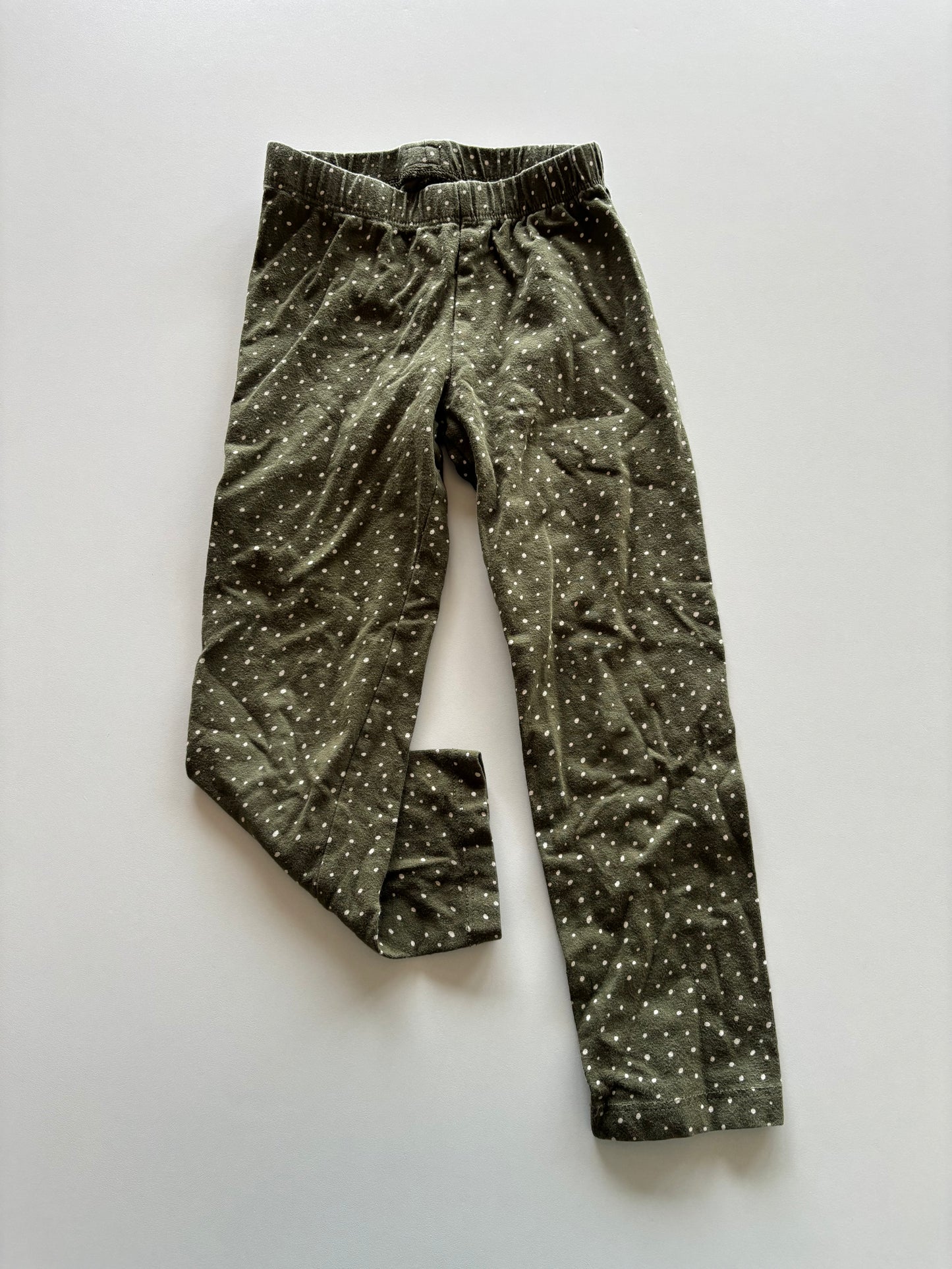 Olive Polka Dot Leggings