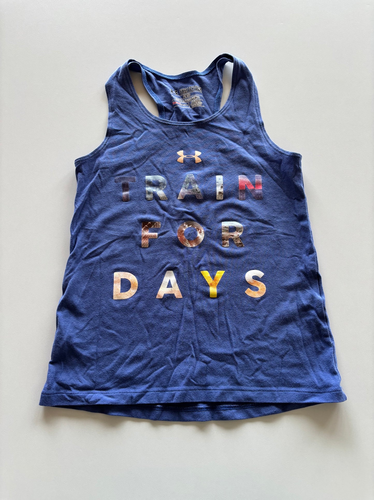Blue UA Train for Days Tank