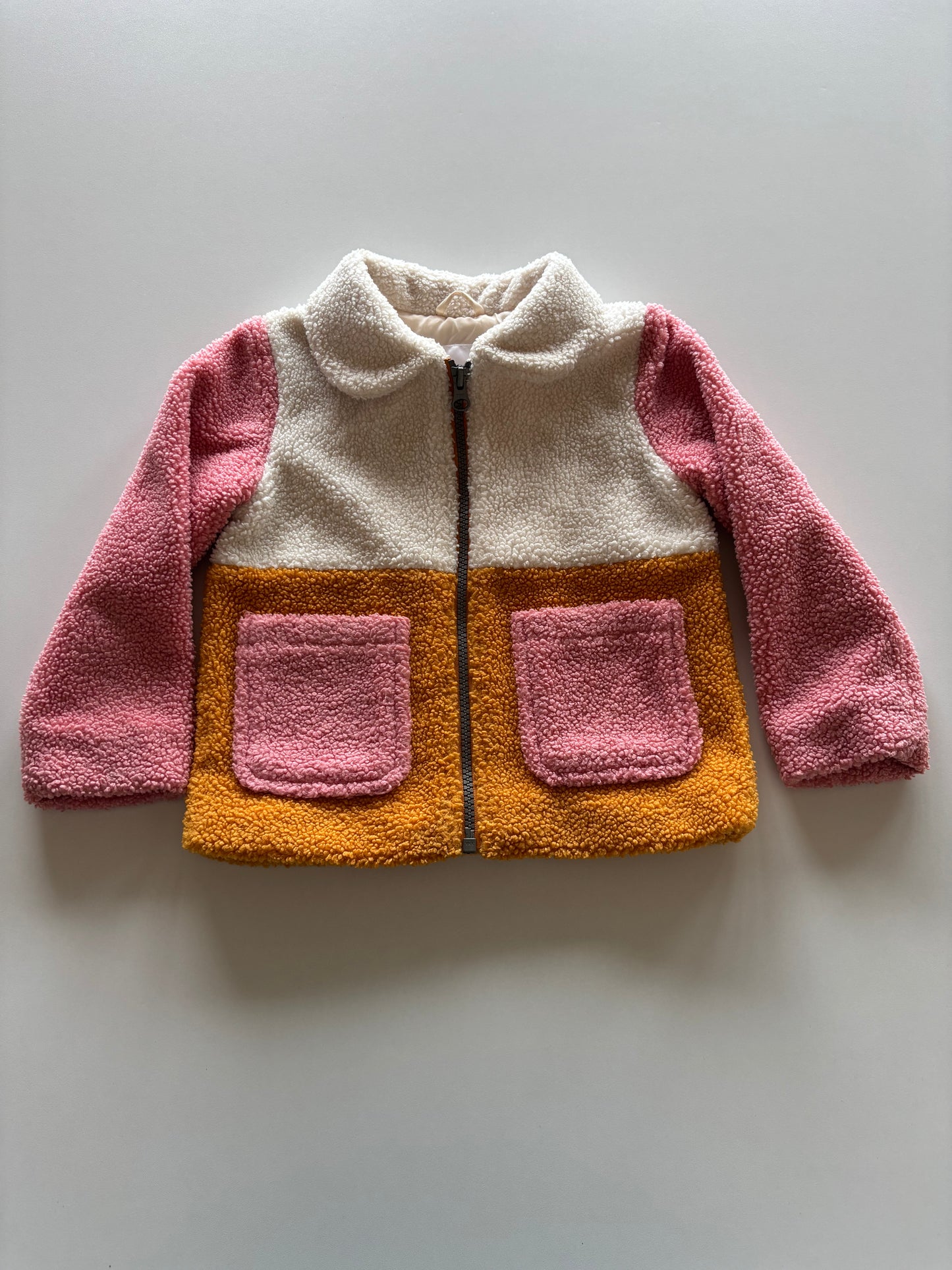Colourblock Teddy Jacket
