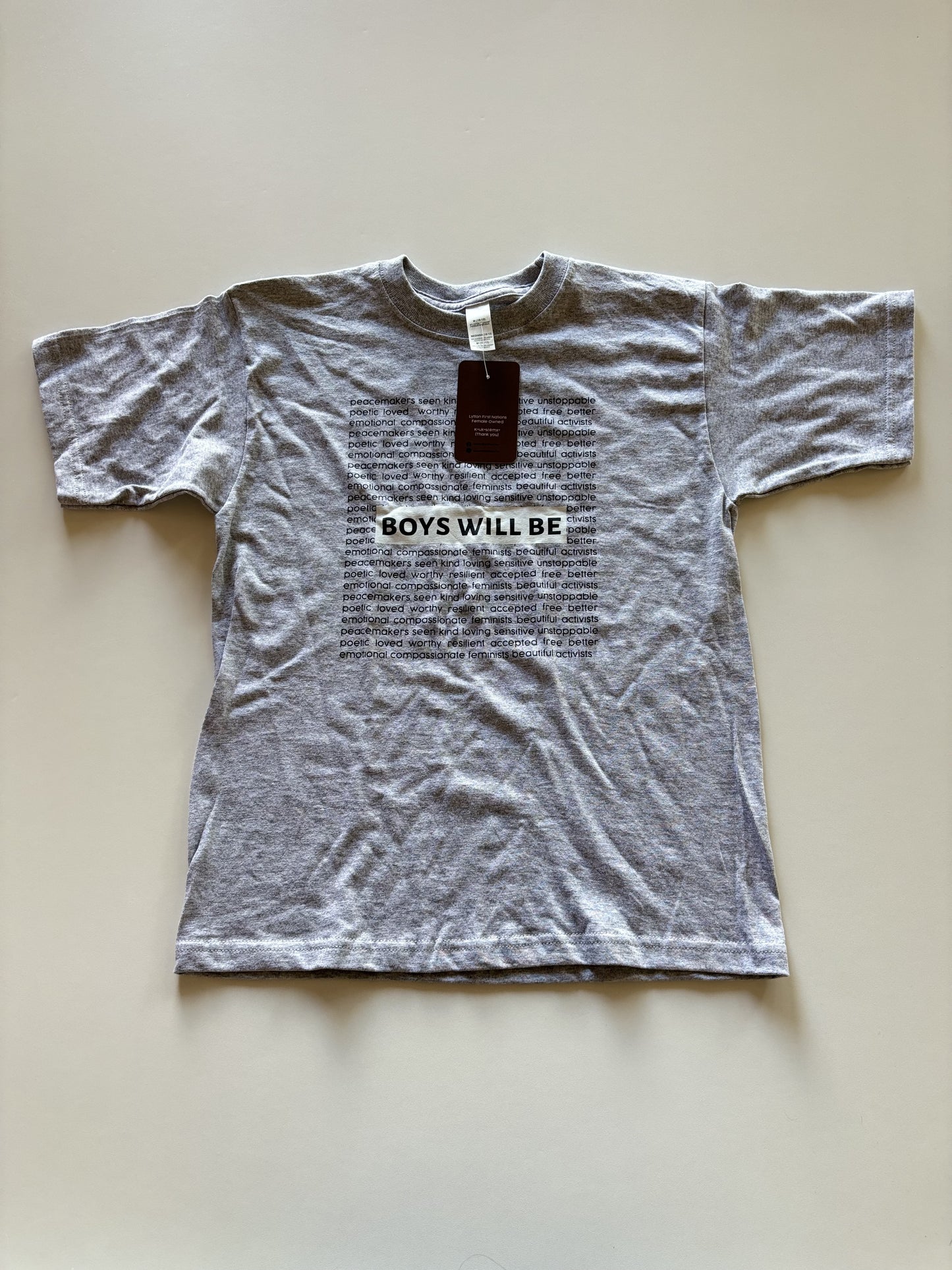 BNWT Grey "Boys Will Be" Tee