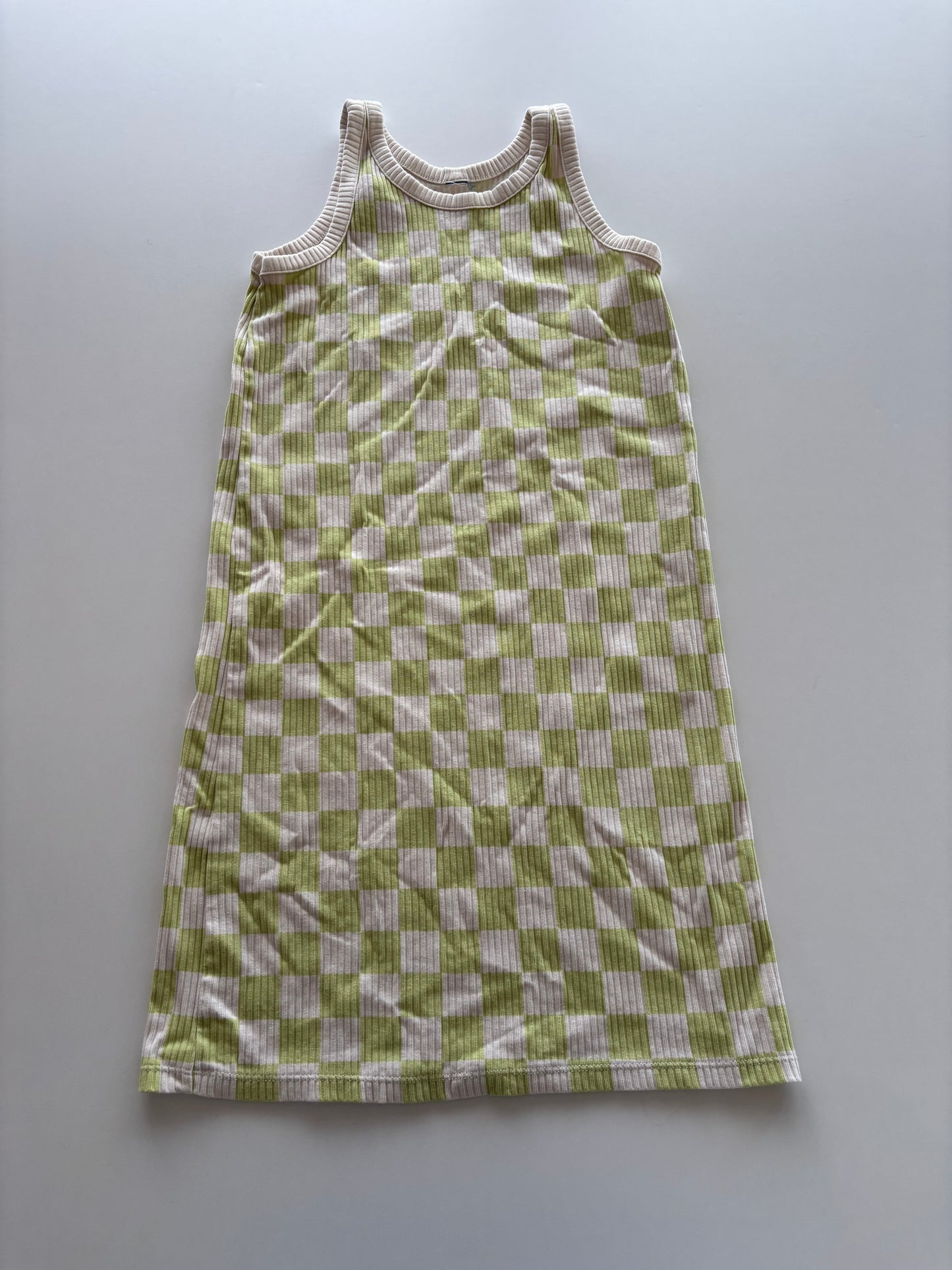 Lime Checkered Dress