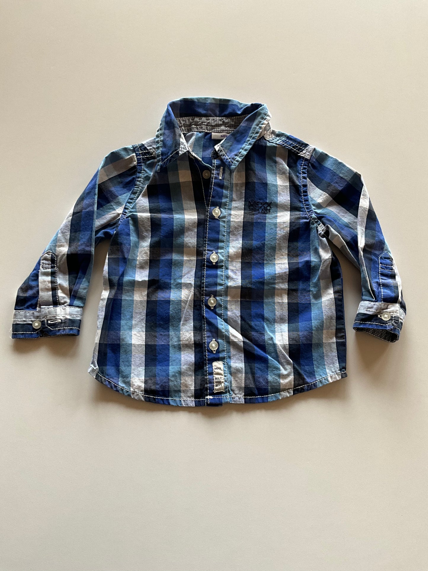 Blue Plaid Button Up Shirt