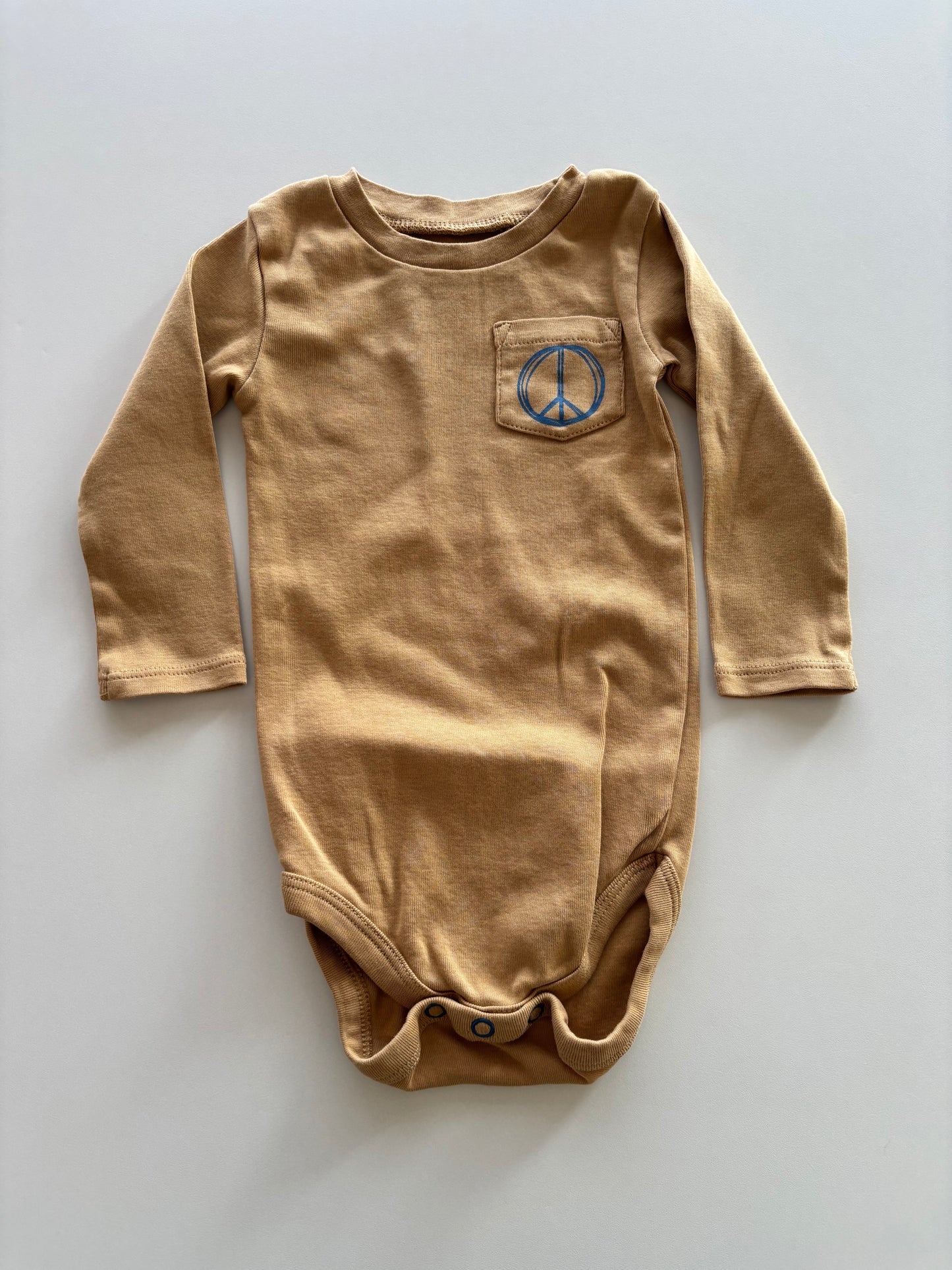 Brown Peace Onesie