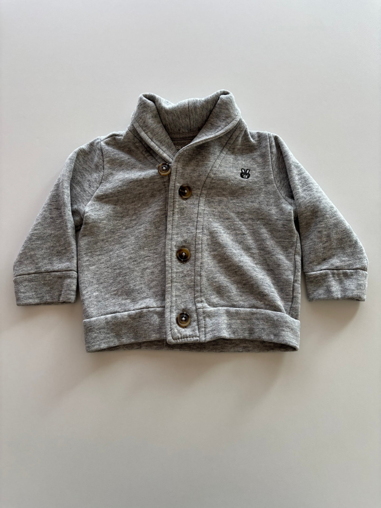 Grey Button Up Cardigan