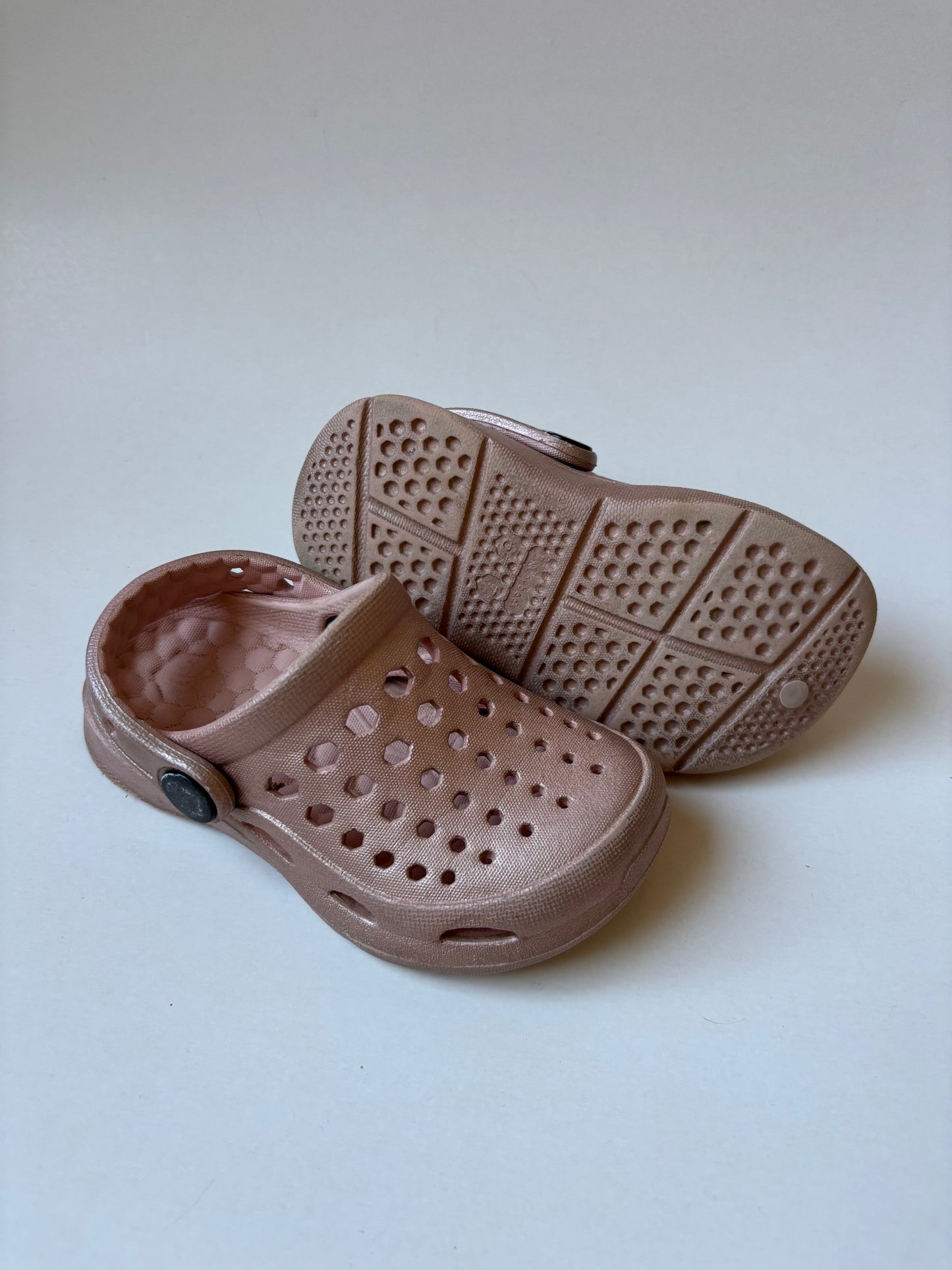 Rose Gold Foam Clogs