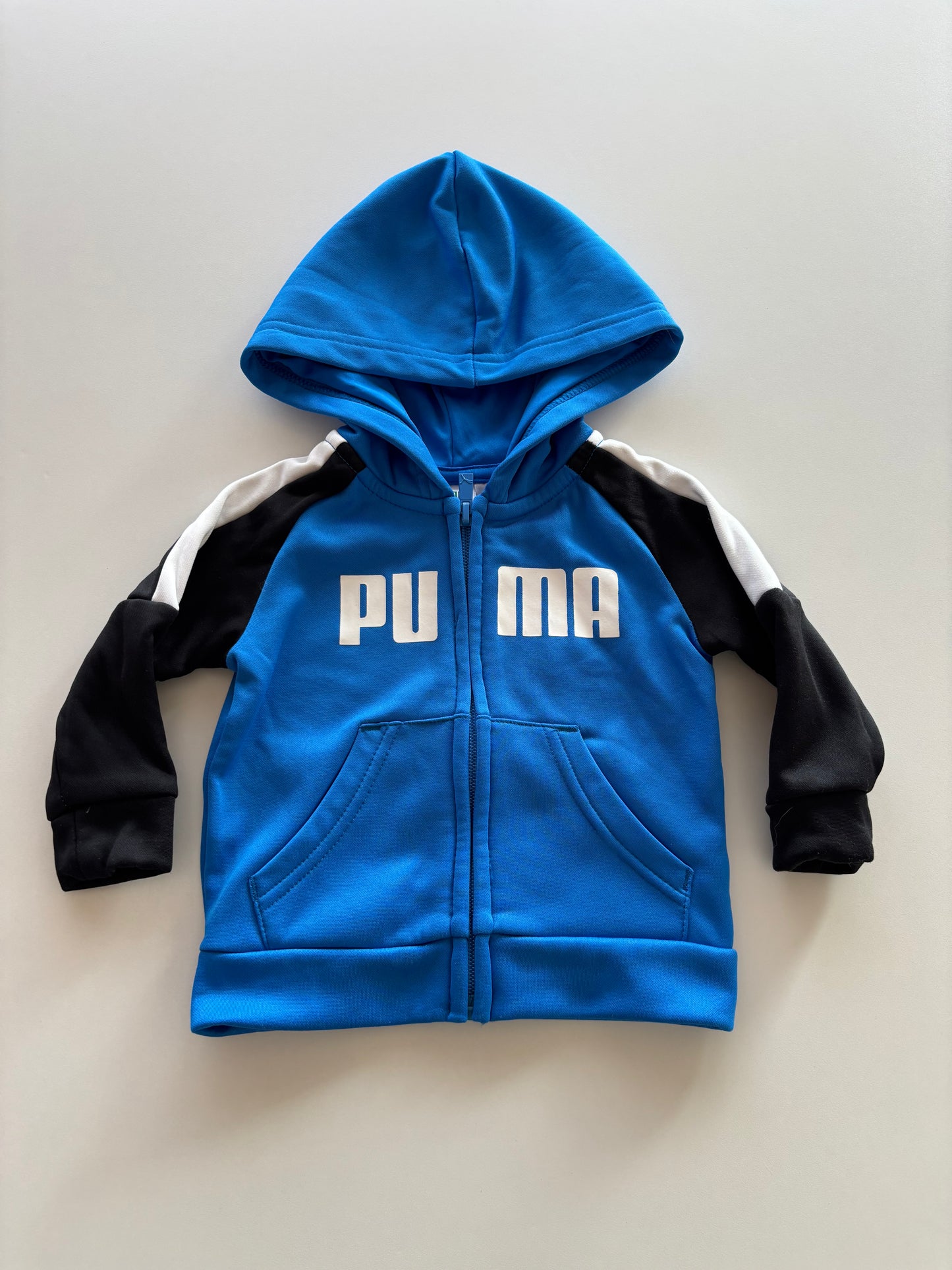 Blue Puma Zip Up Hoodie