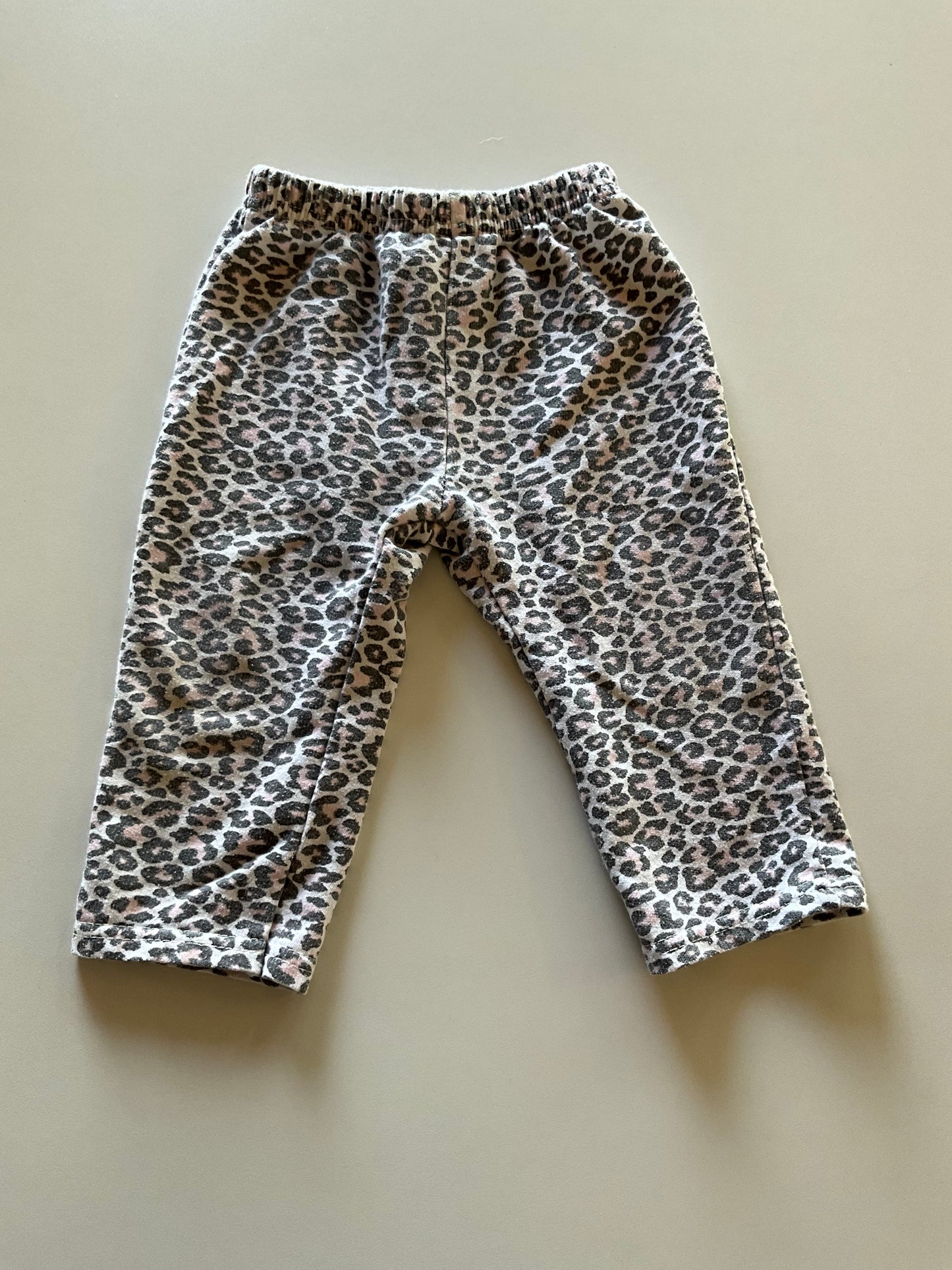 Pink & Grey Leopard Pants