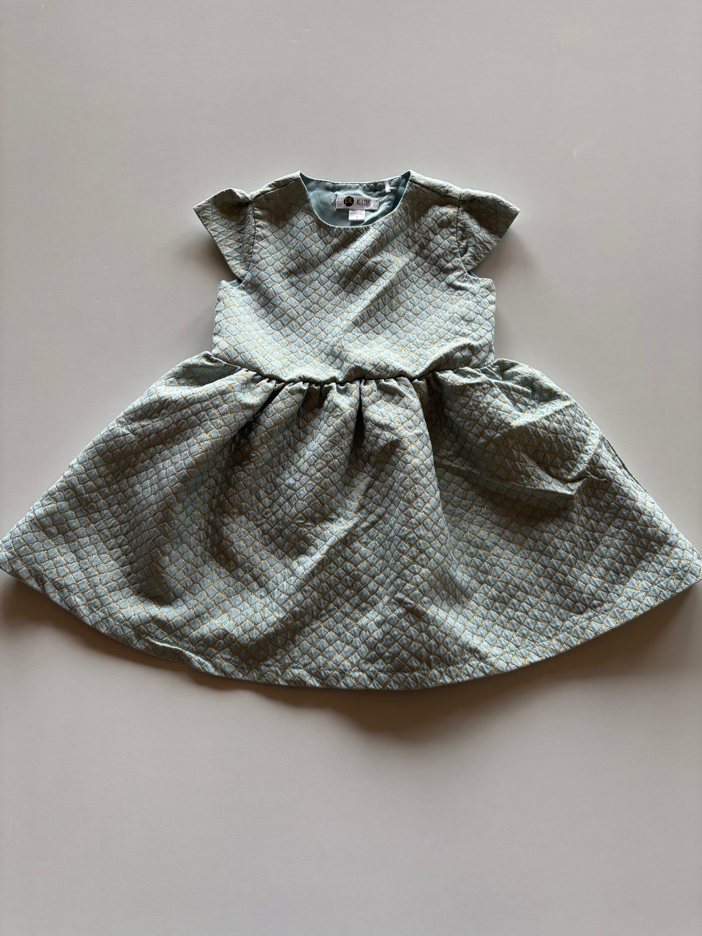 Blue & Gold Party Dress