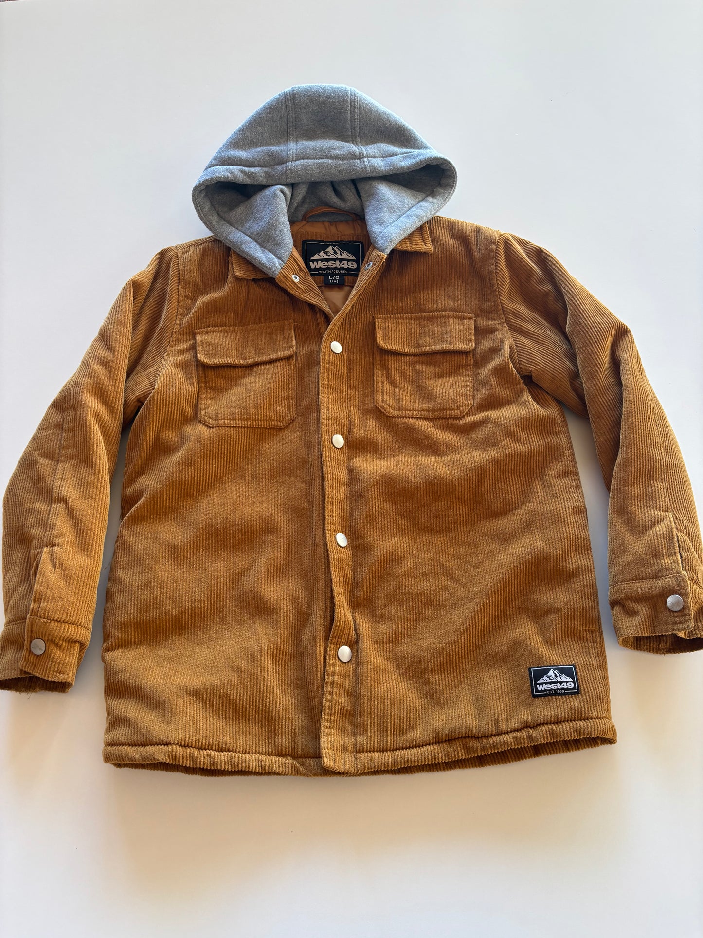 Hooded Corduroy Jacket