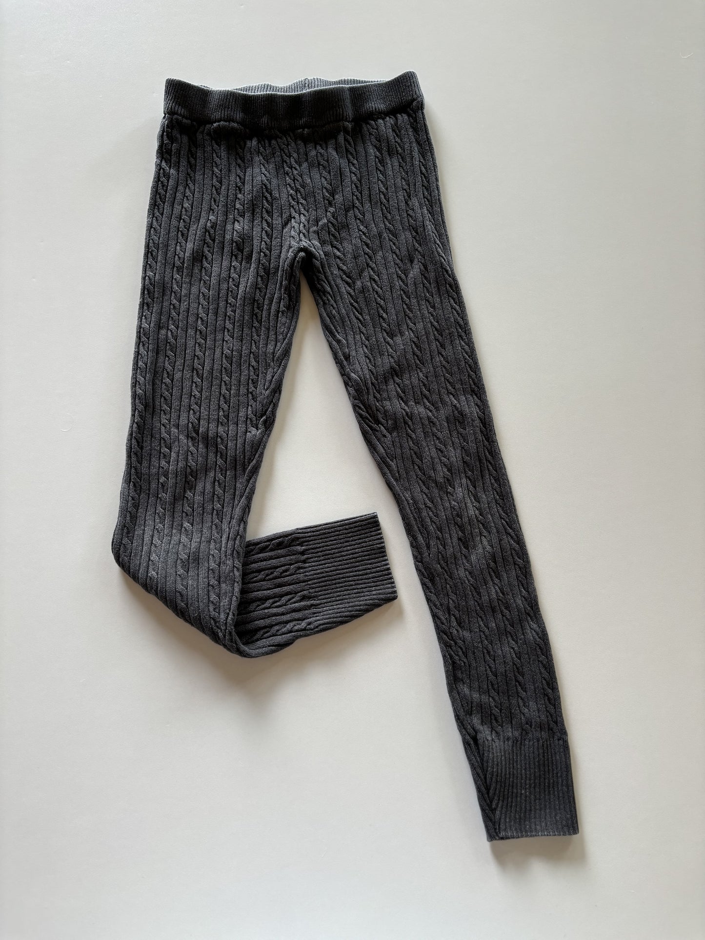 Grey Cableknit Leggings
