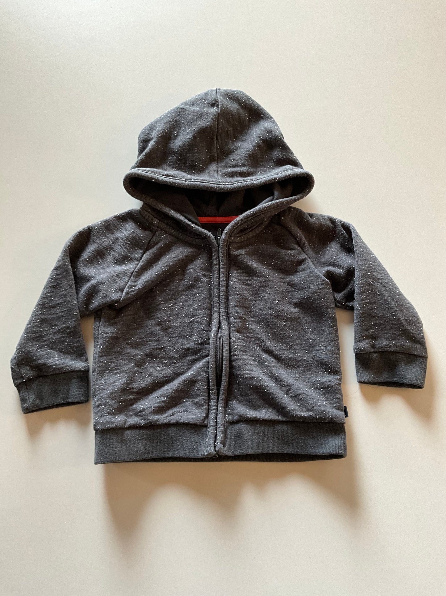 Charcoal Melange Zip Up