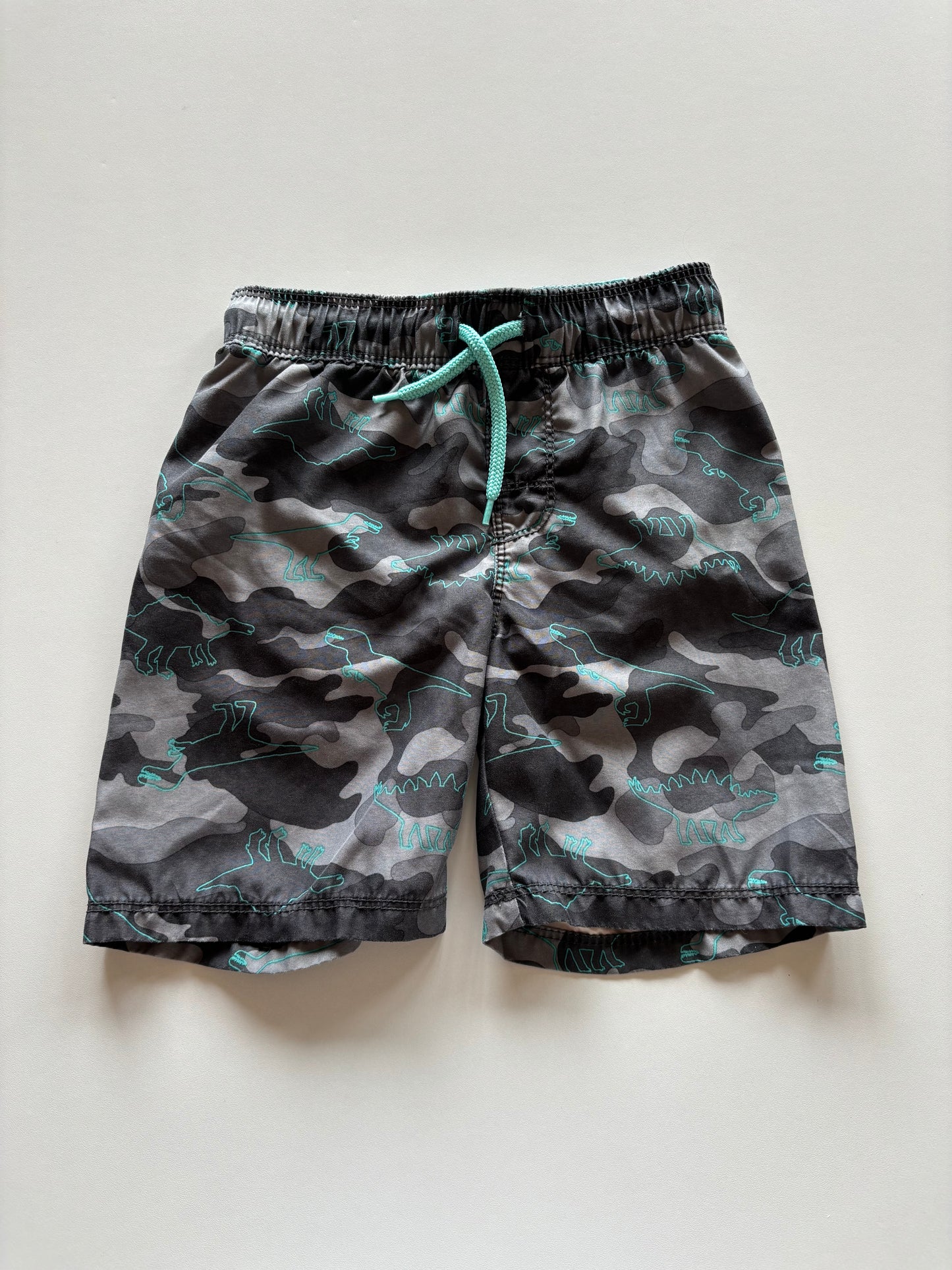 Grey Camo Dino Swim Shorts