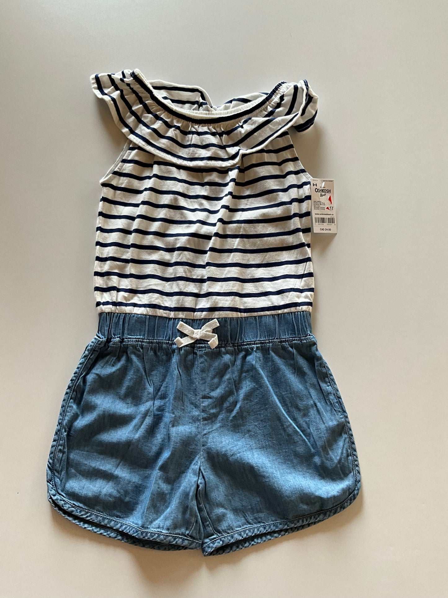 BNWT Stripes & Chambray Romper