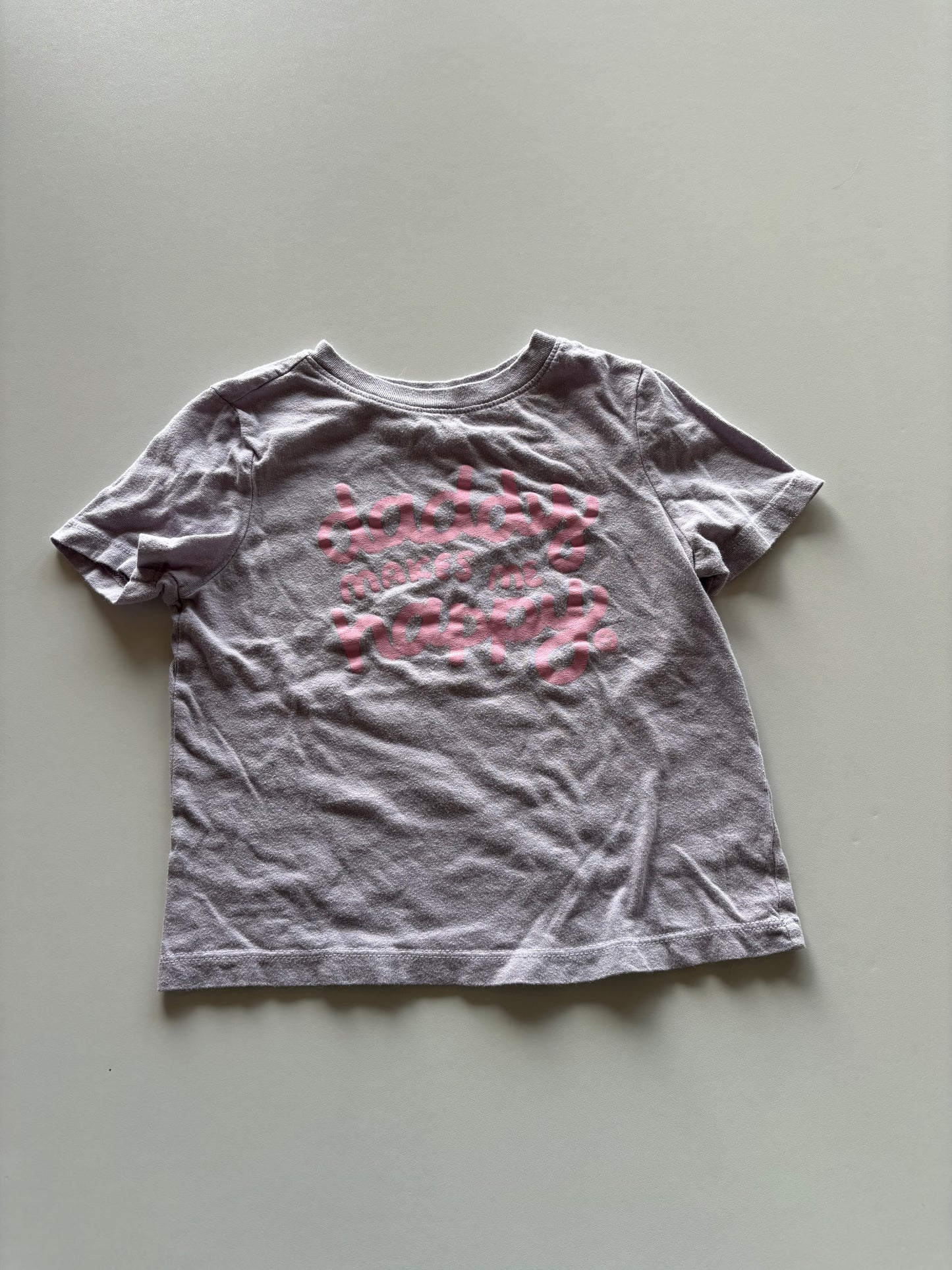Purple Daddy Makes Me Happy Tee