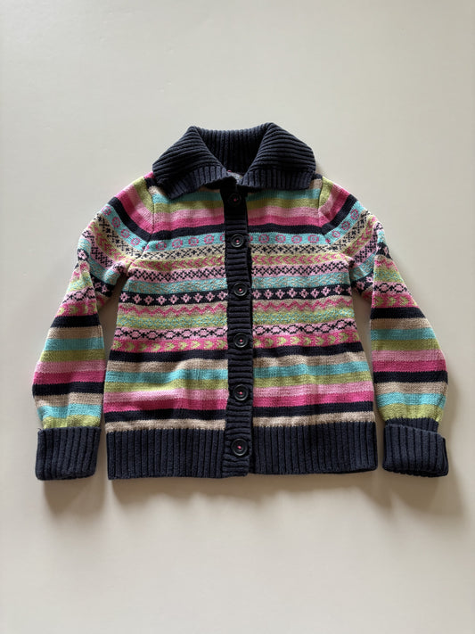 Rainbow Fairisle Knit Cardigan
