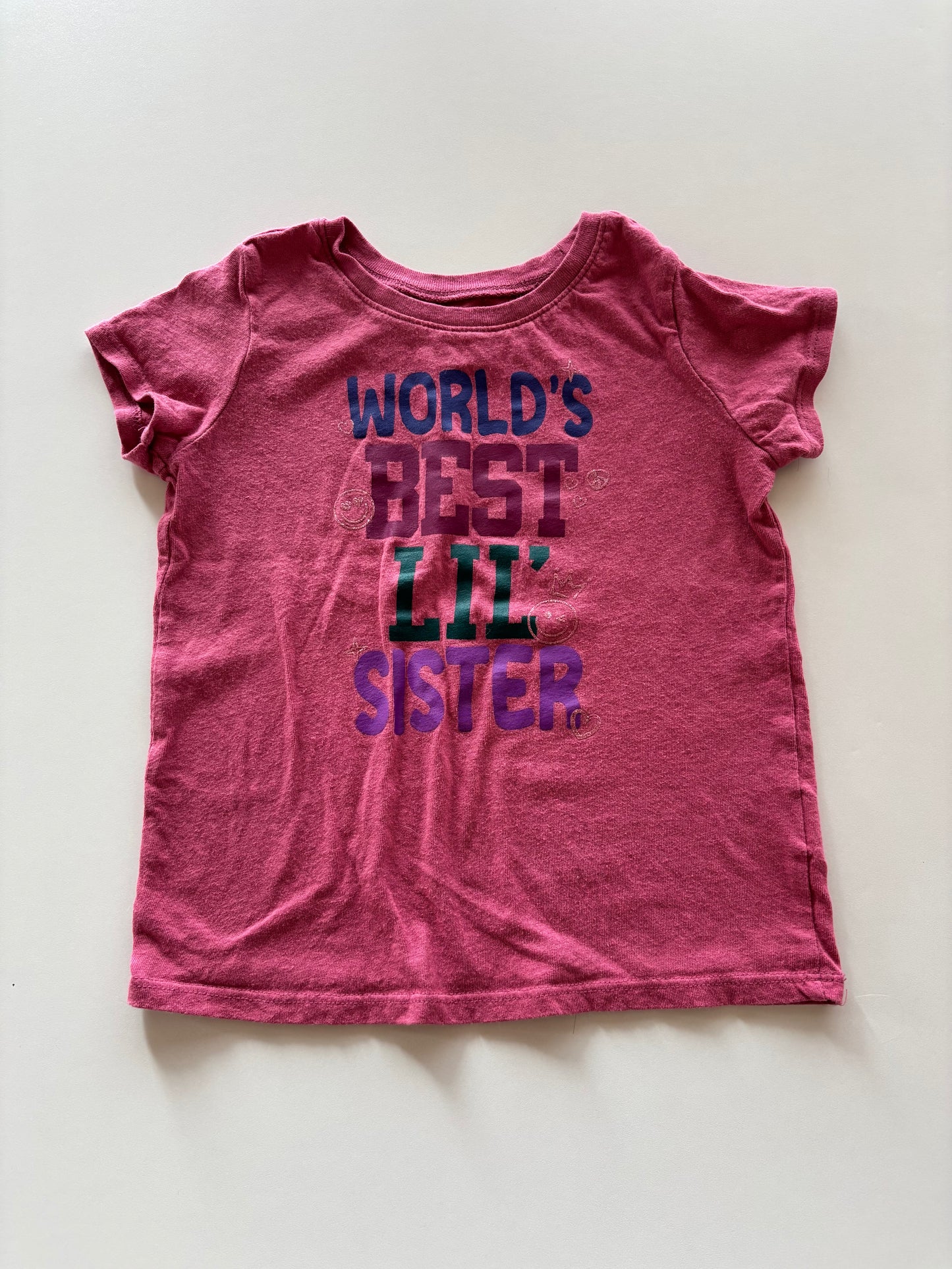 Dark Pink Best Lil Sister Tee