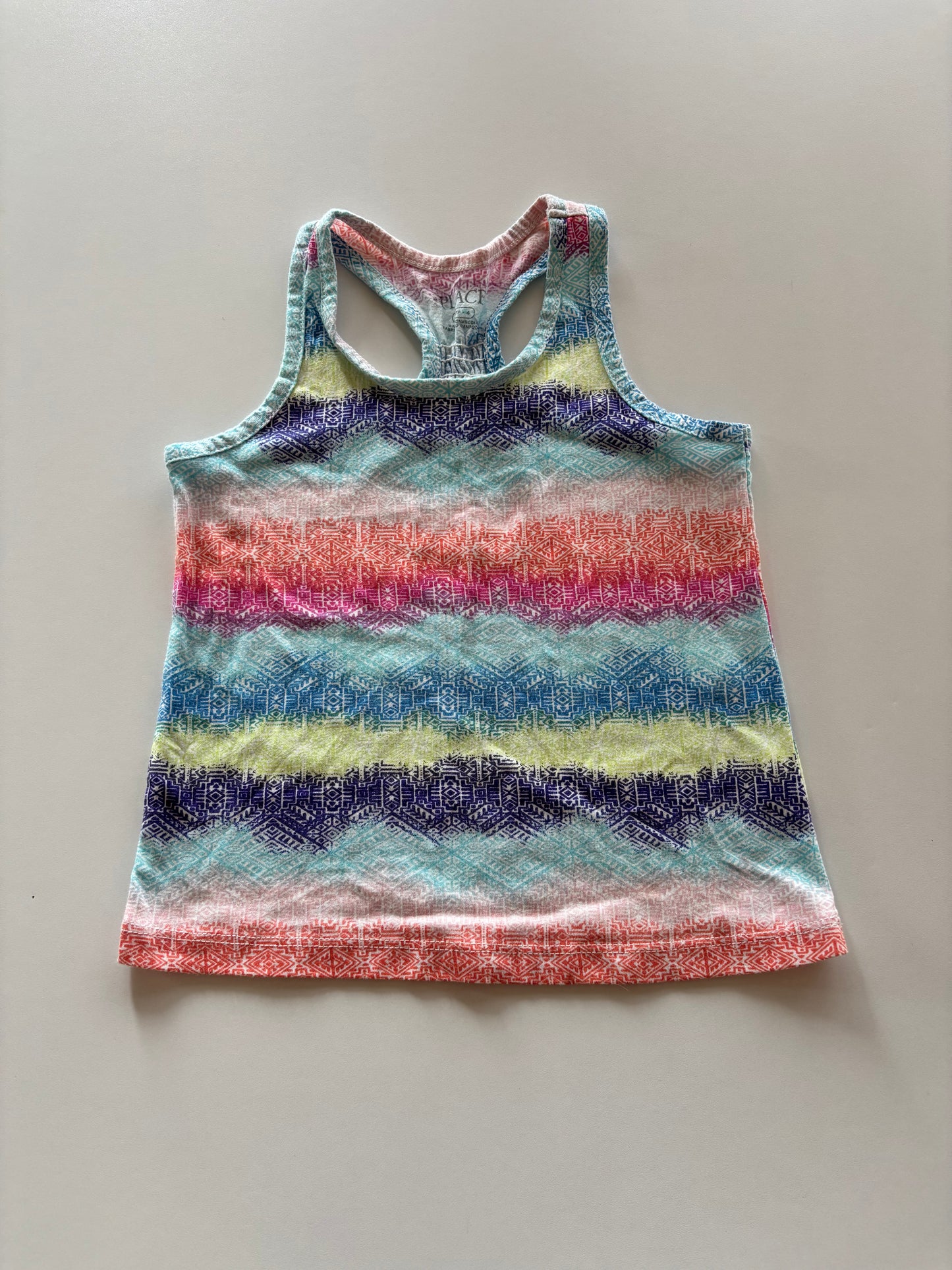 Rainbow Striped Patterned Tank