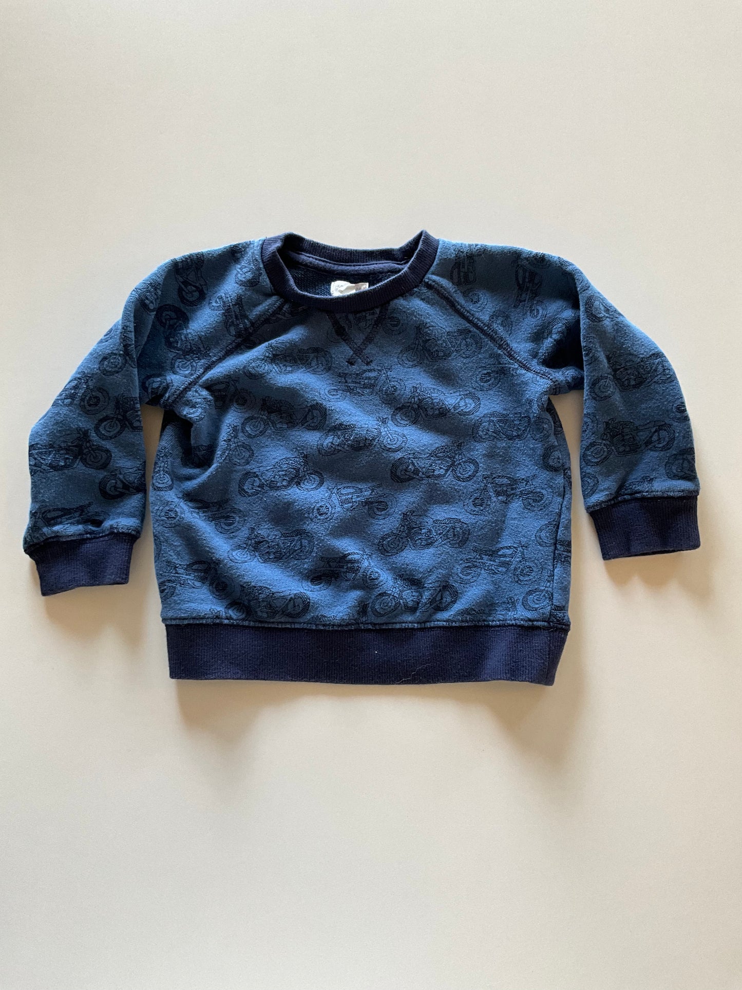 Blue Motorcycle Crewneck