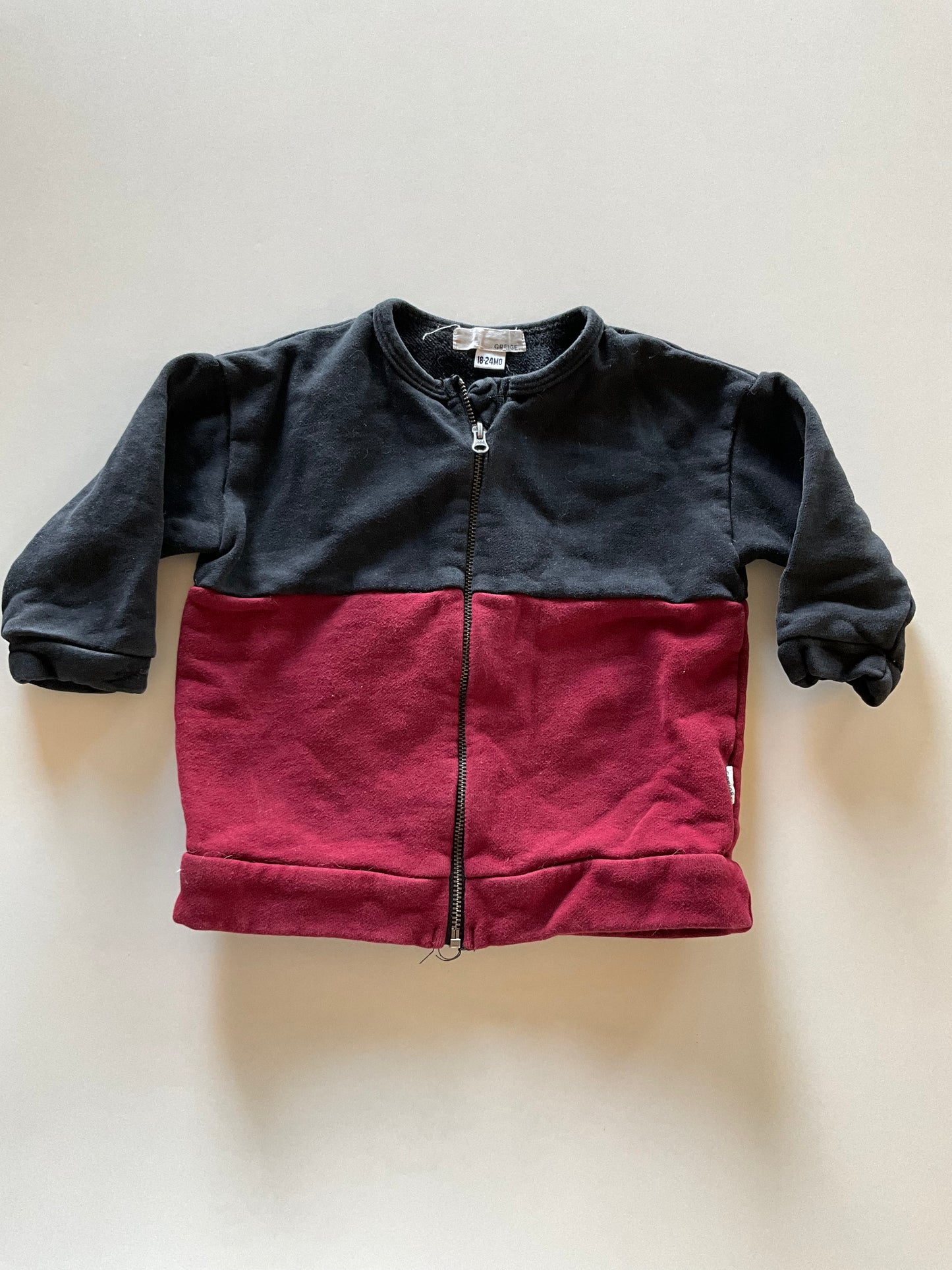 Colourblock Zip Up