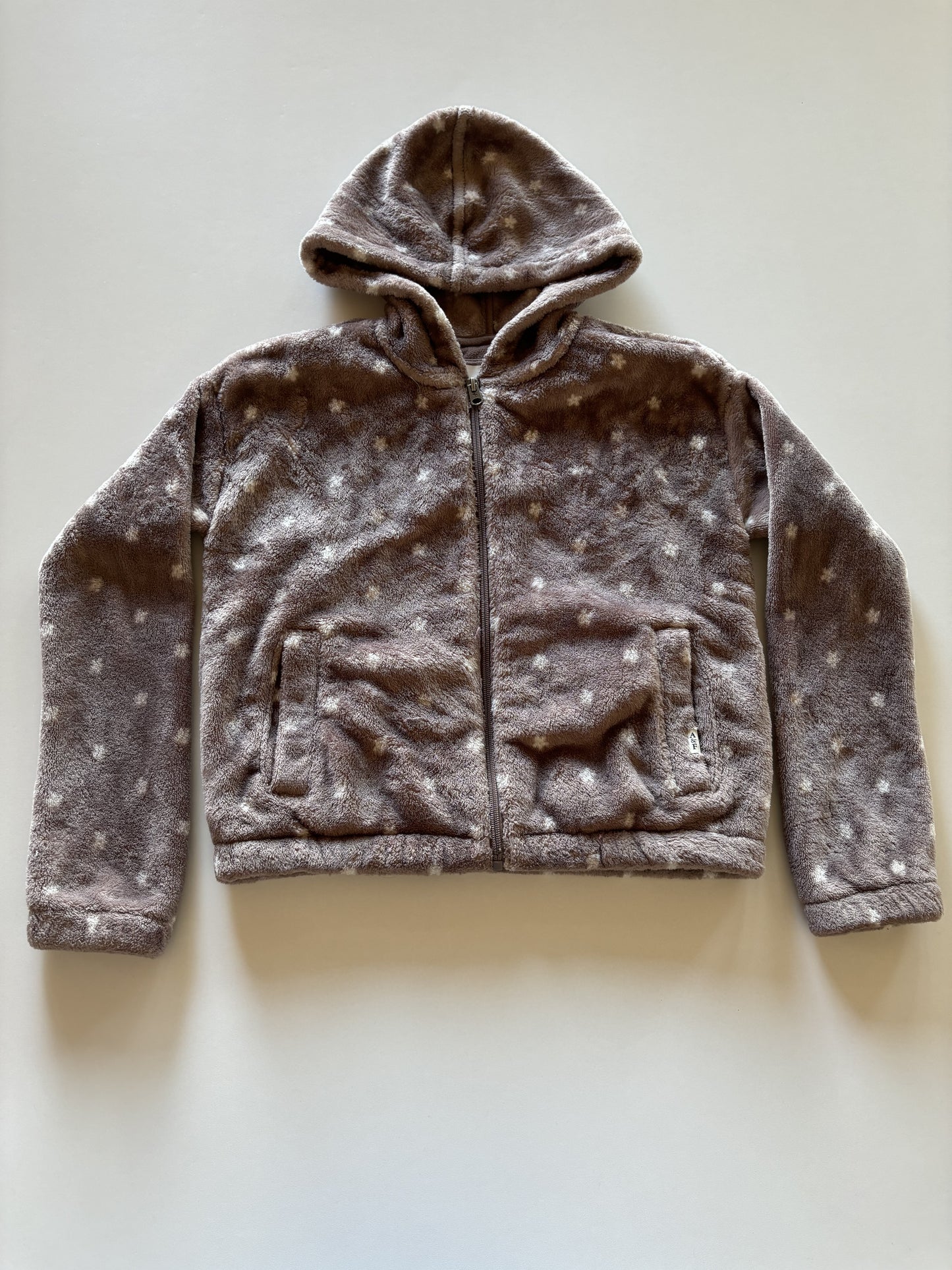 Cozy Brown Cropped Hoodie