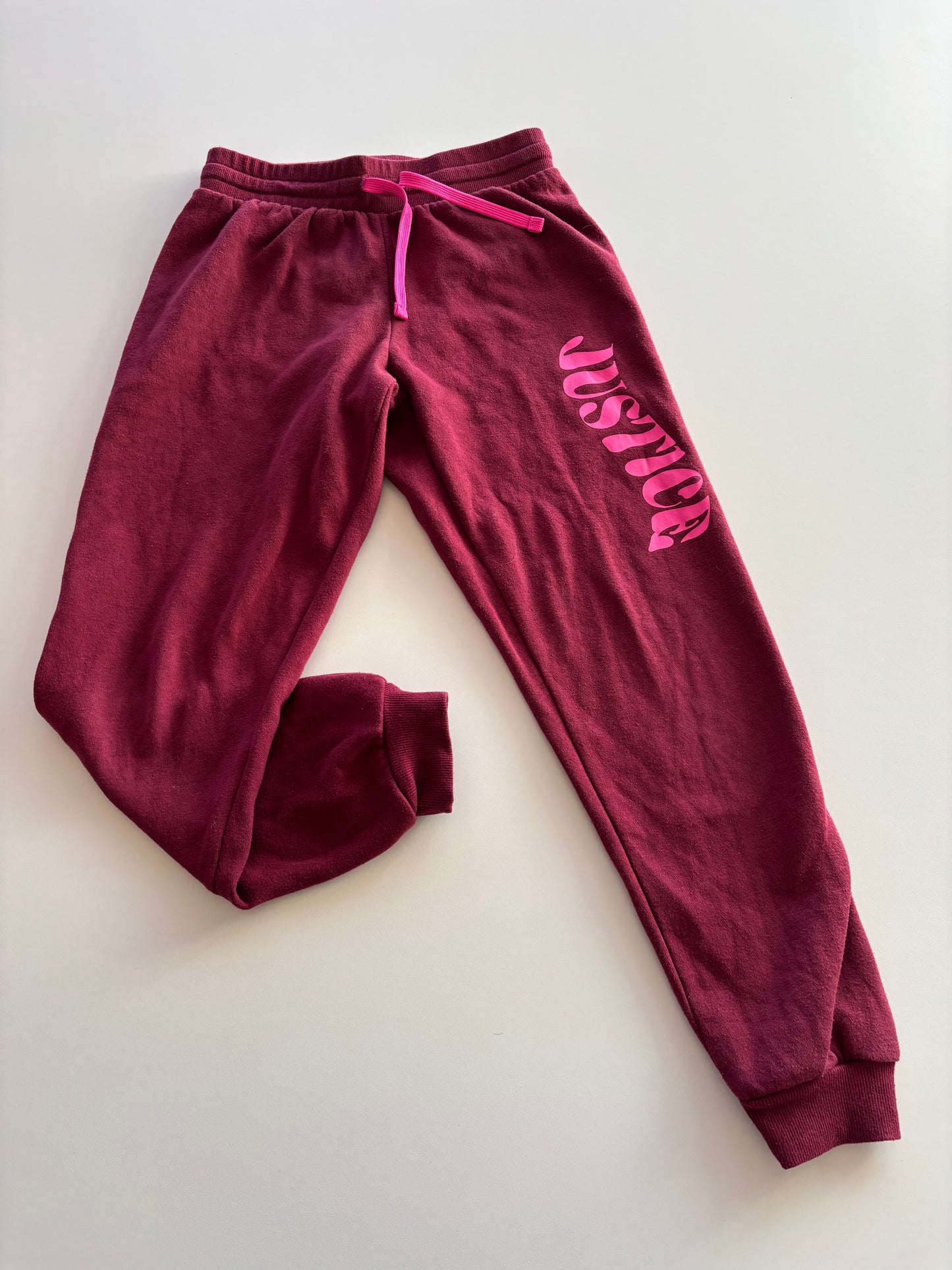 Burgundy Justice Joggers