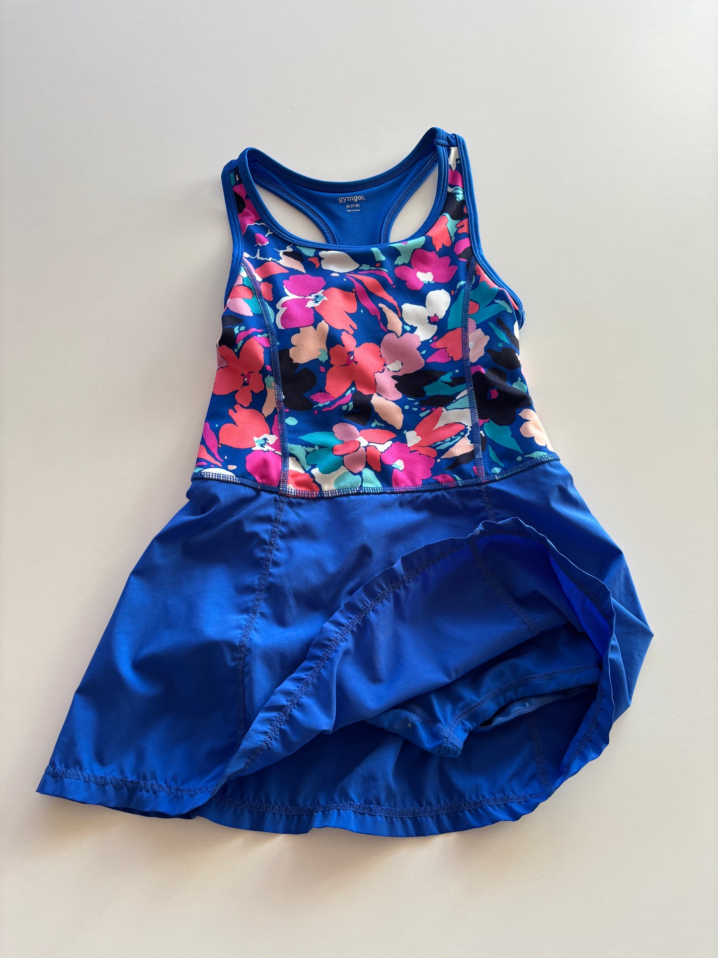 Blue Floral Tennis Dress