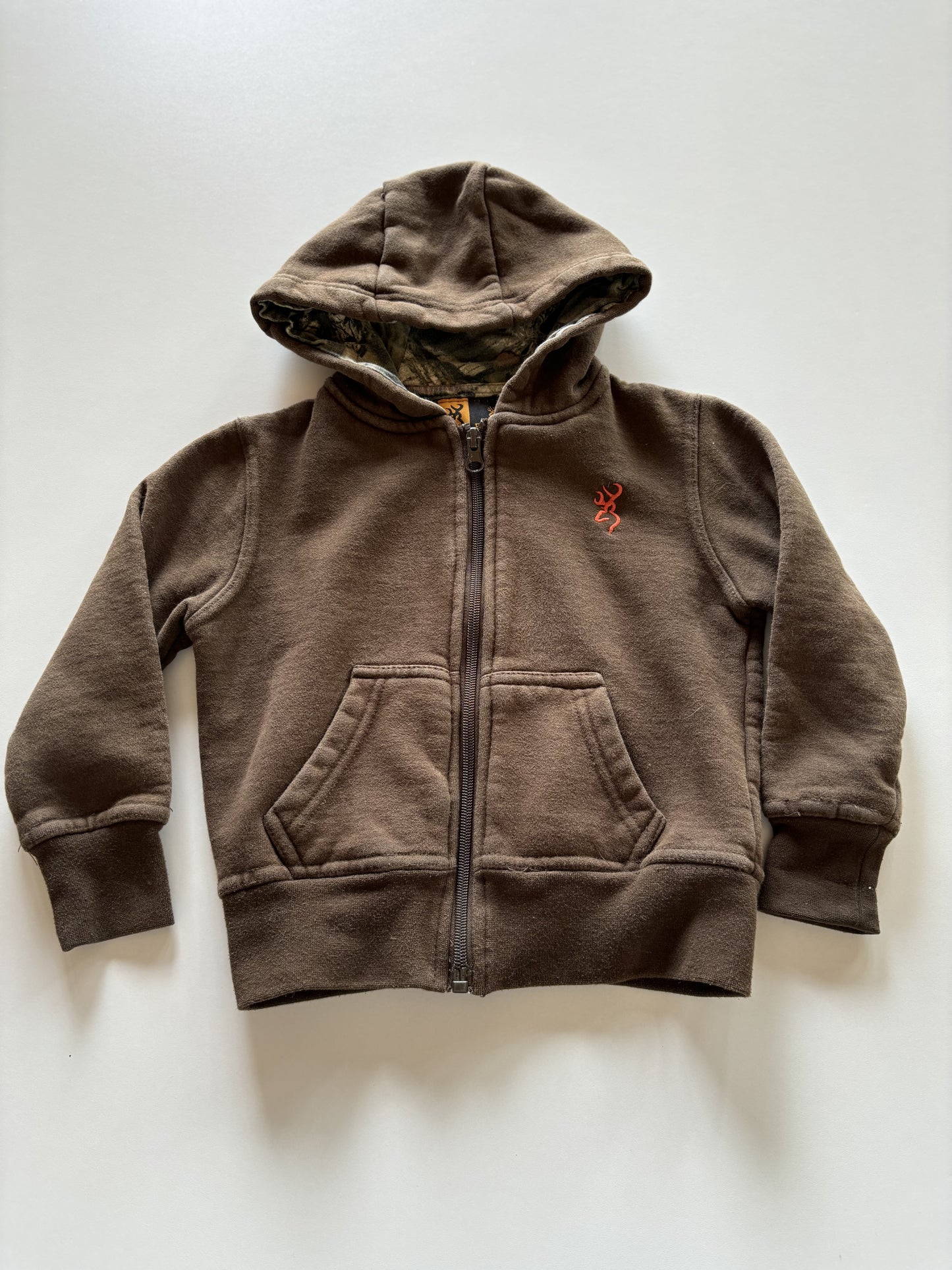 Brown Zip Up Hoodie