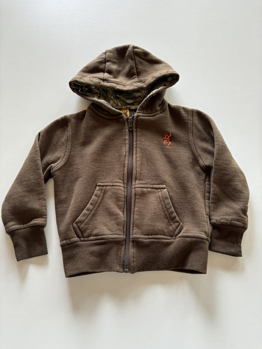 Brown Zip Up Hoodie
