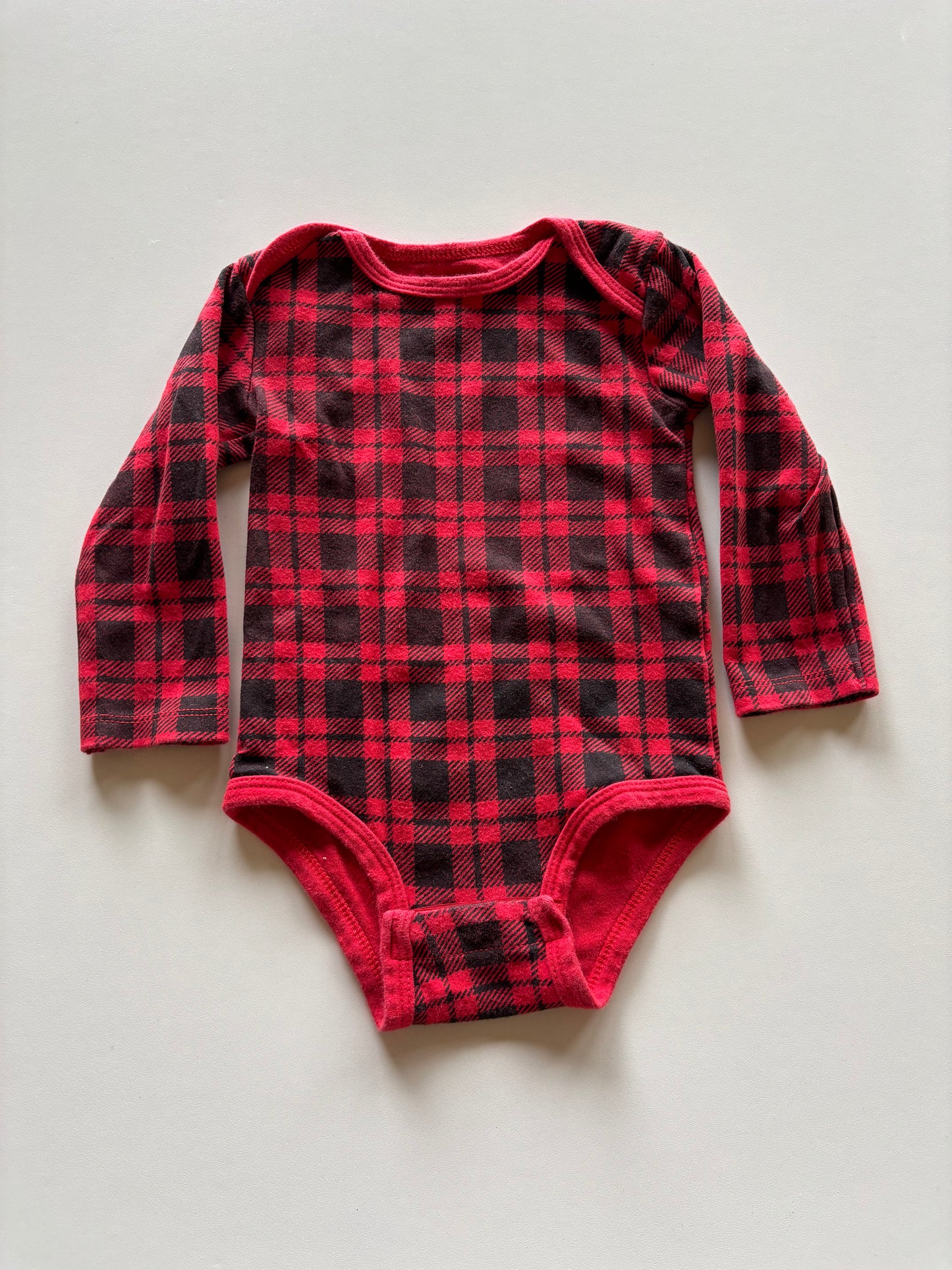 Red & Black Plaid Onesie