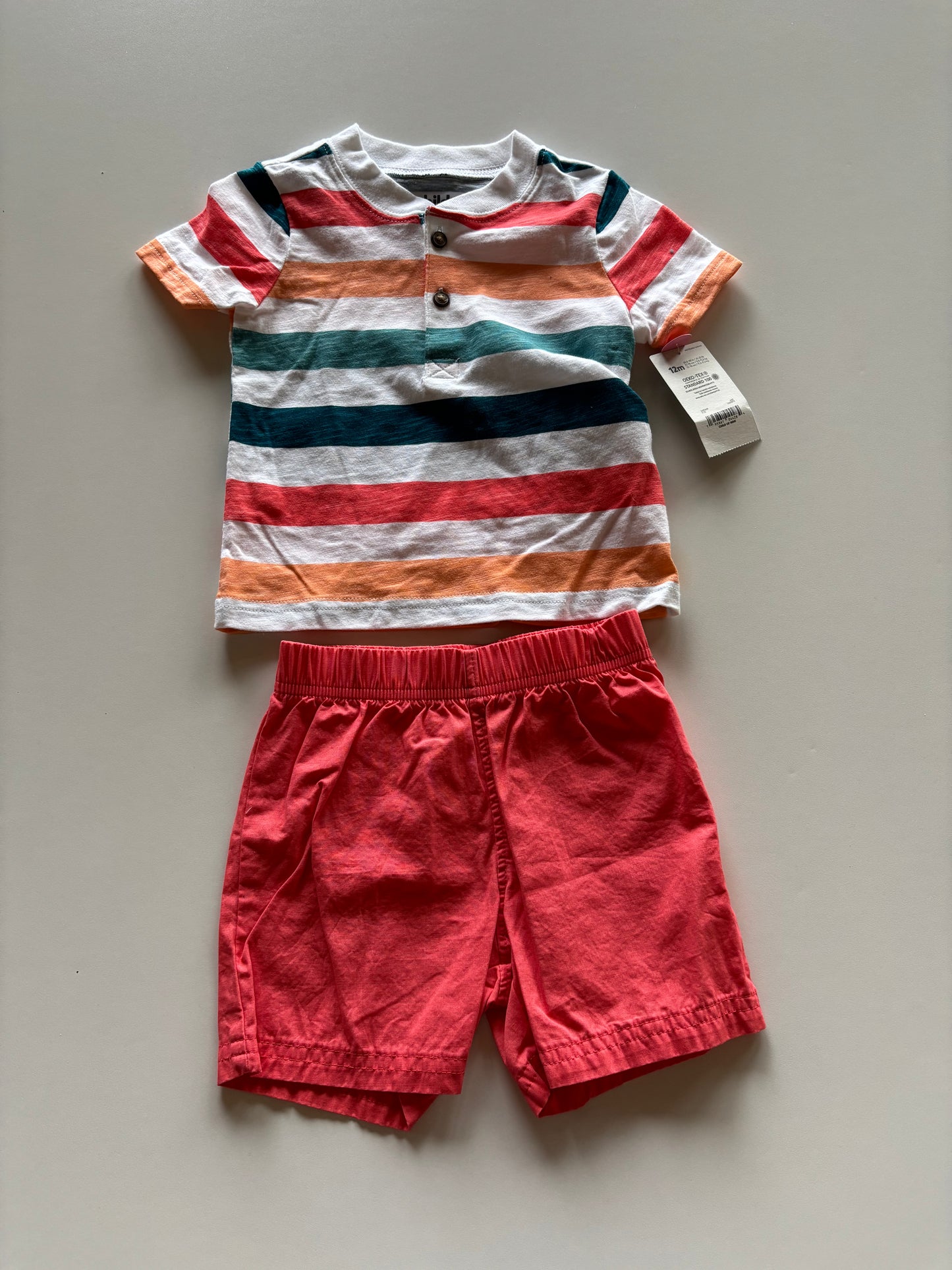 BNWT 2pc Orange Striped Set