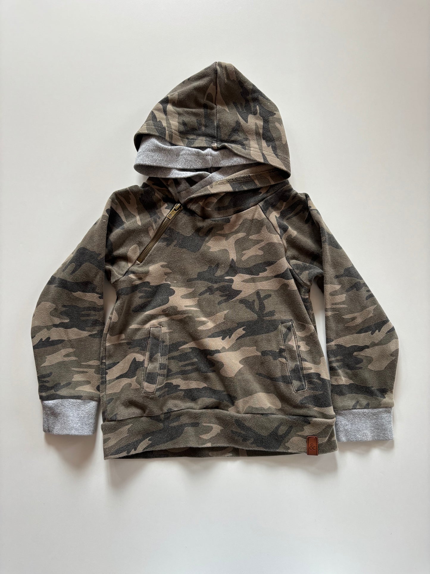 Double Hooded Camo Hoodie