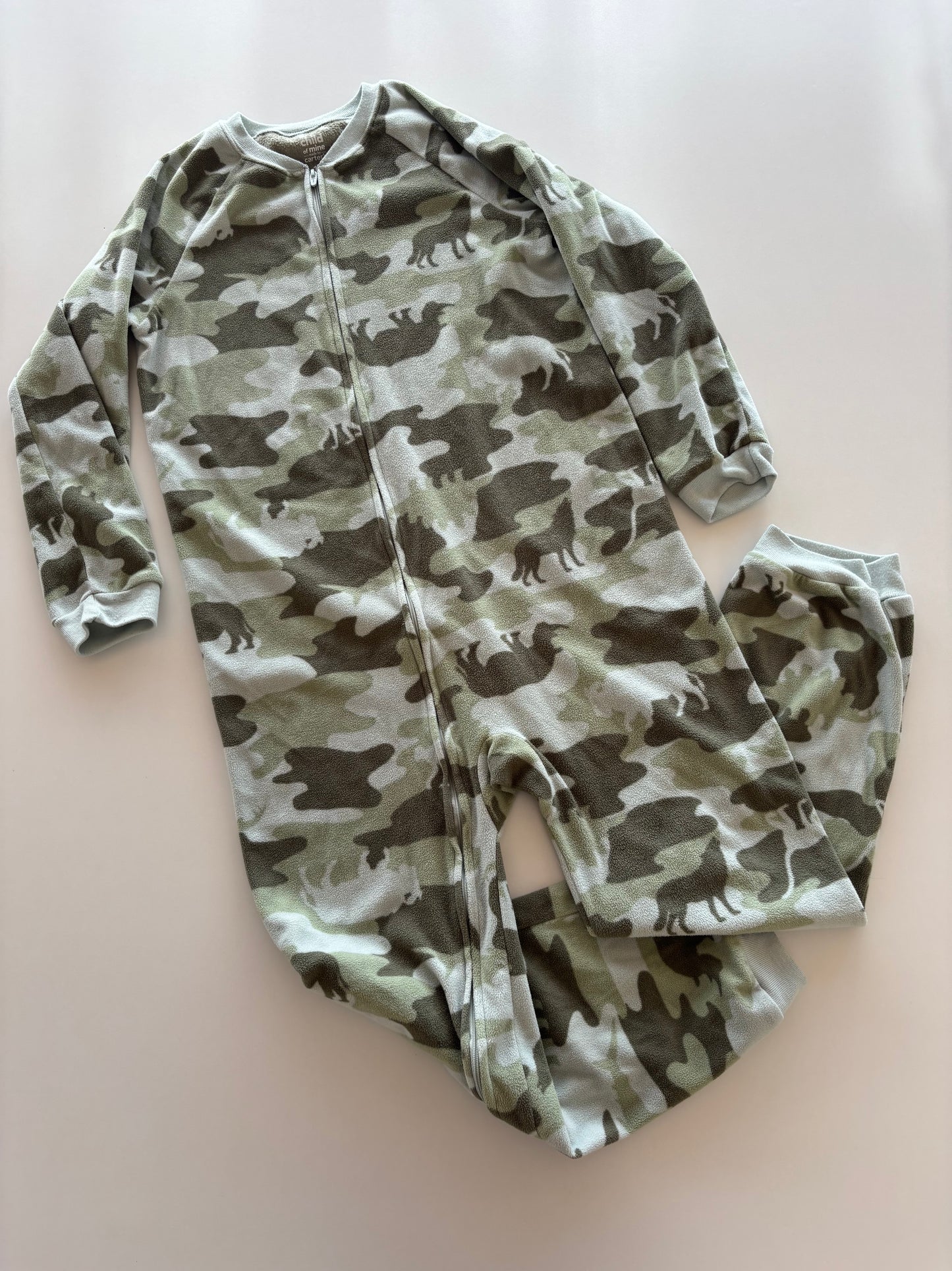 Fleece Camo Forest Critters Pajamas