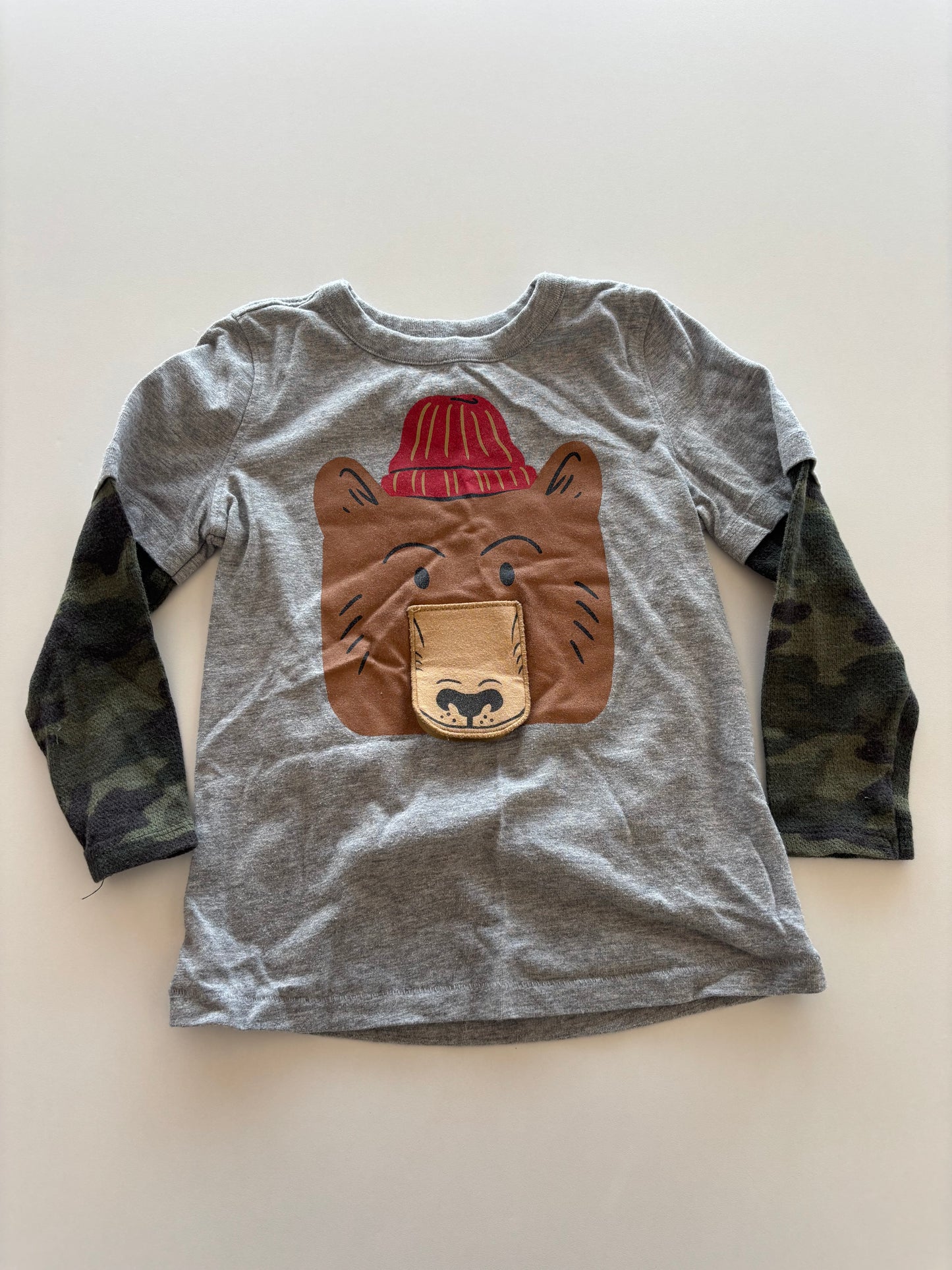 Grey & Camo Bear Shirt