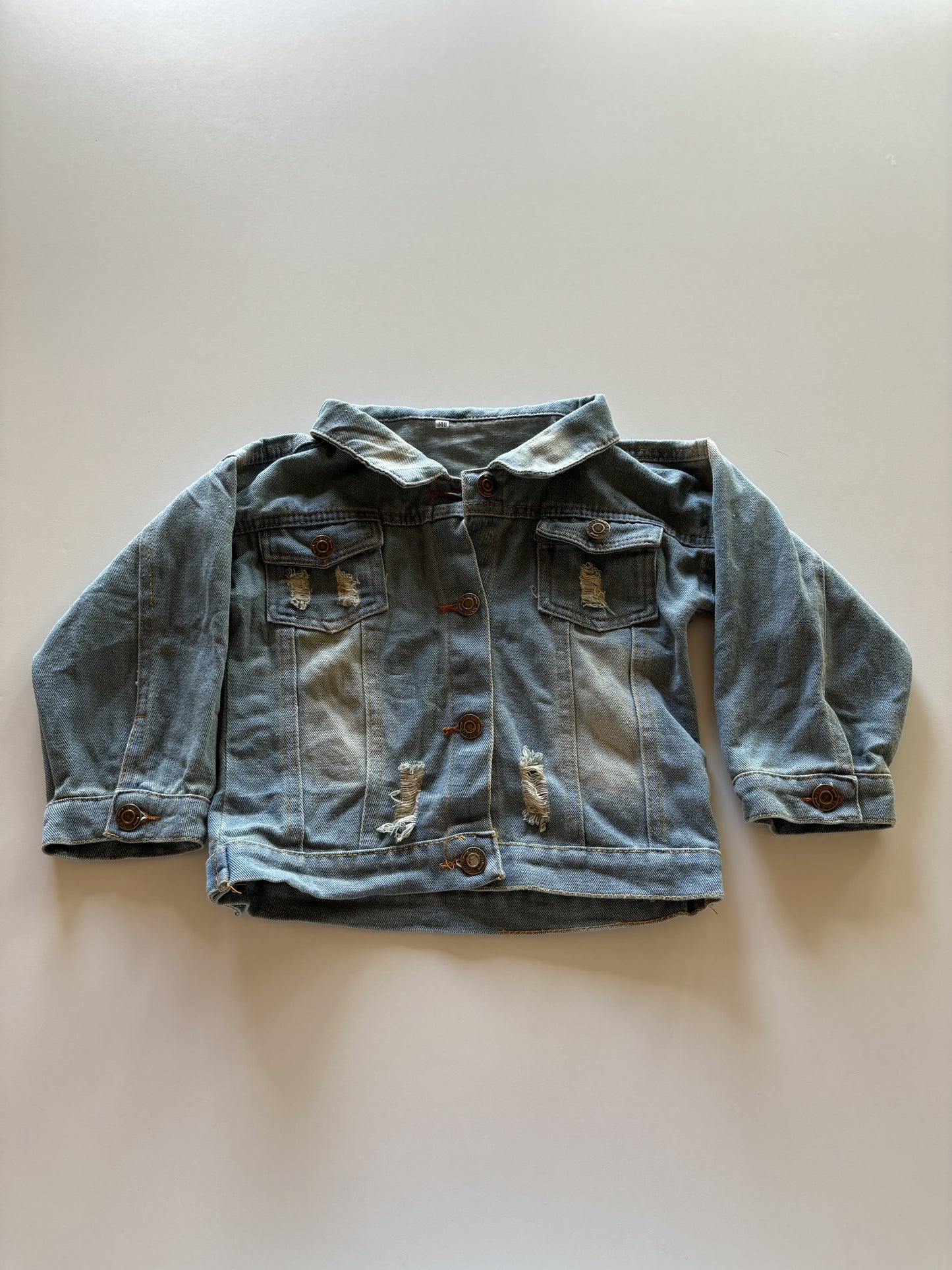 Distressed Make History Denim Jacket