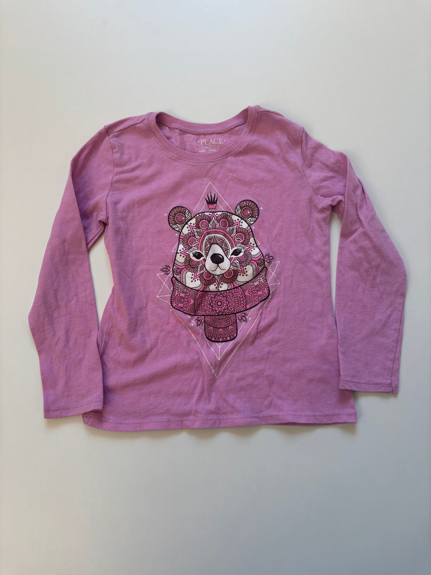 Purple Sparkly Bear Shirt
