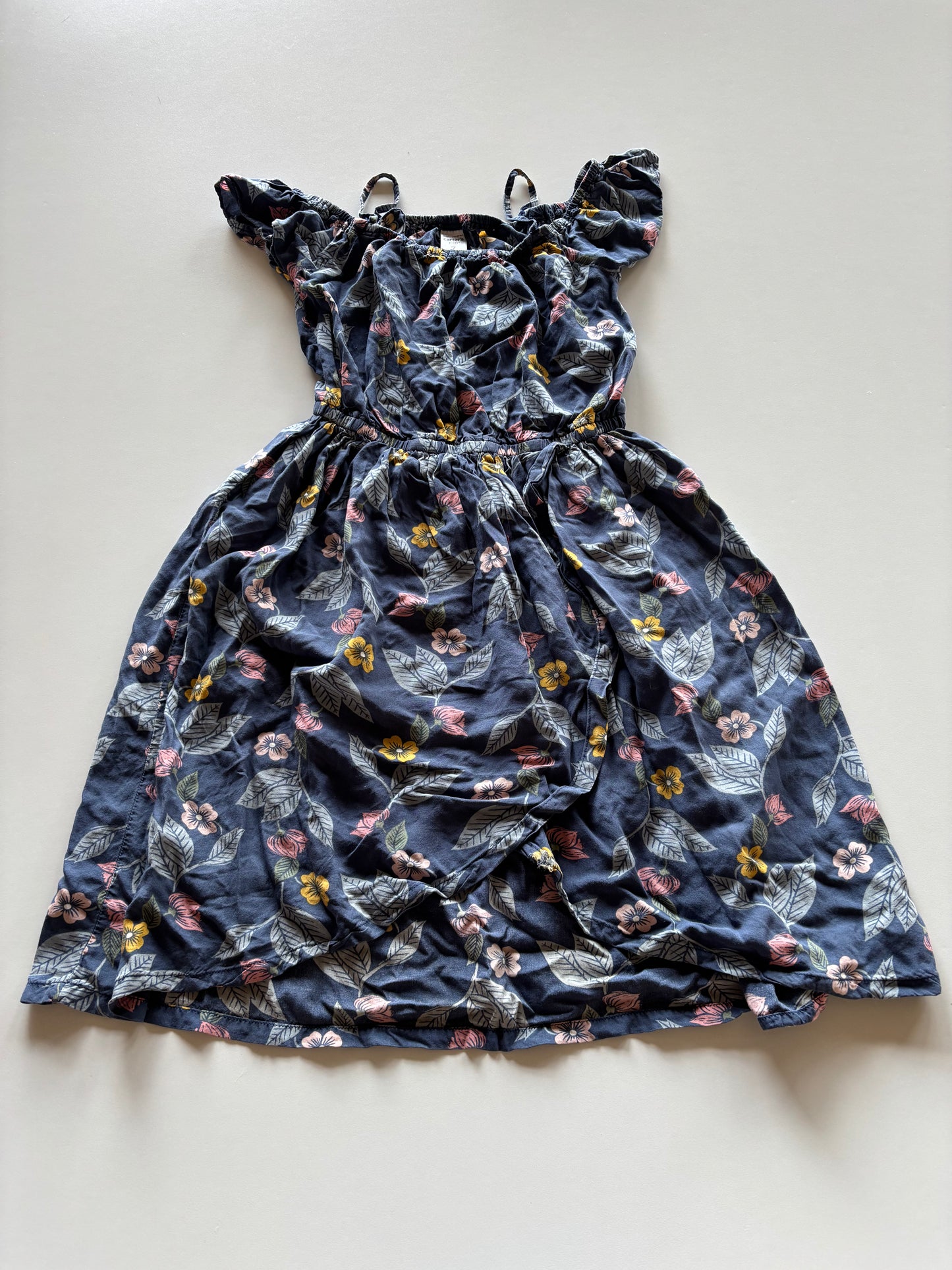 Slate Blue Flower Dress
